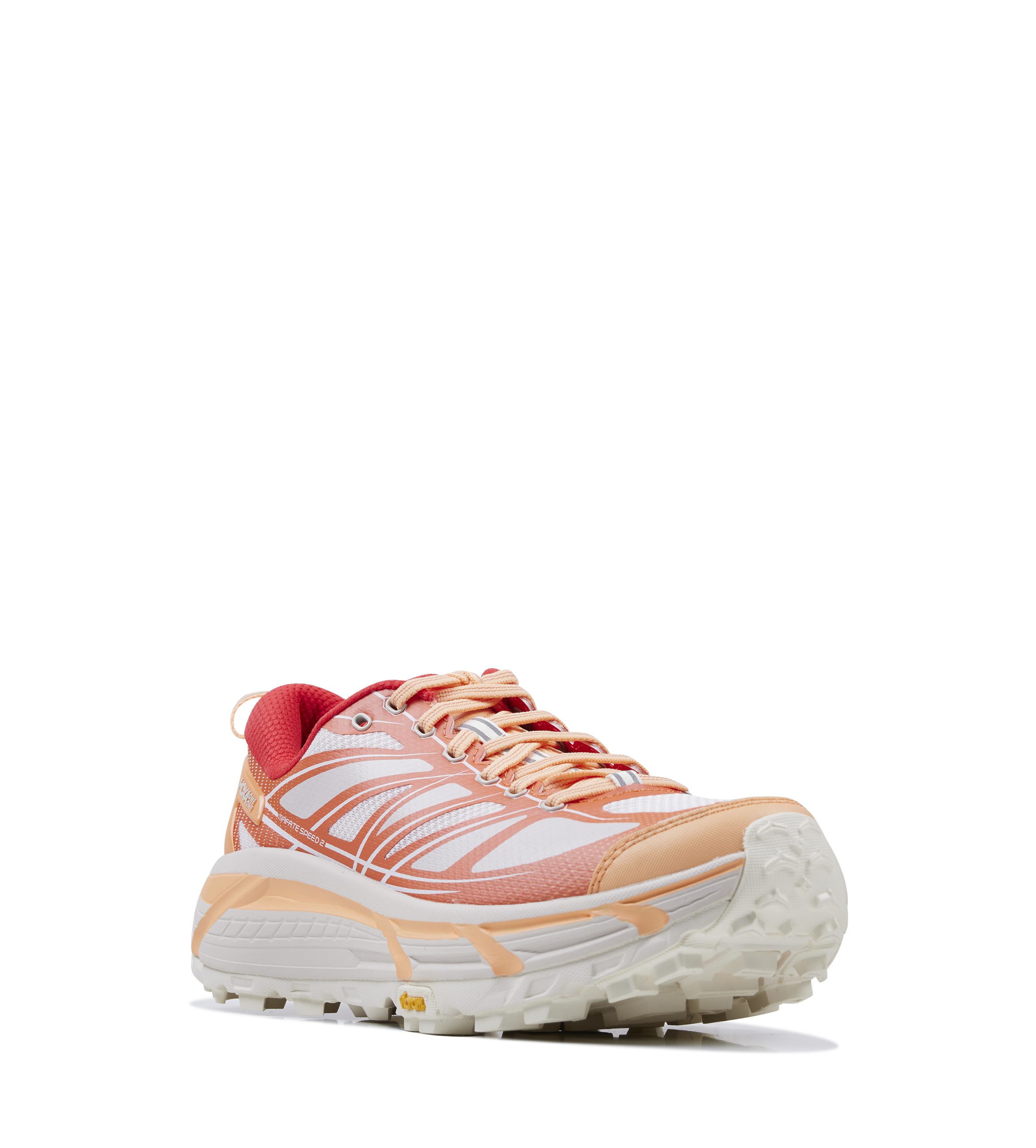 Hoka Mafate Speed 2 Sneakers in Pale Tangerine / Ember