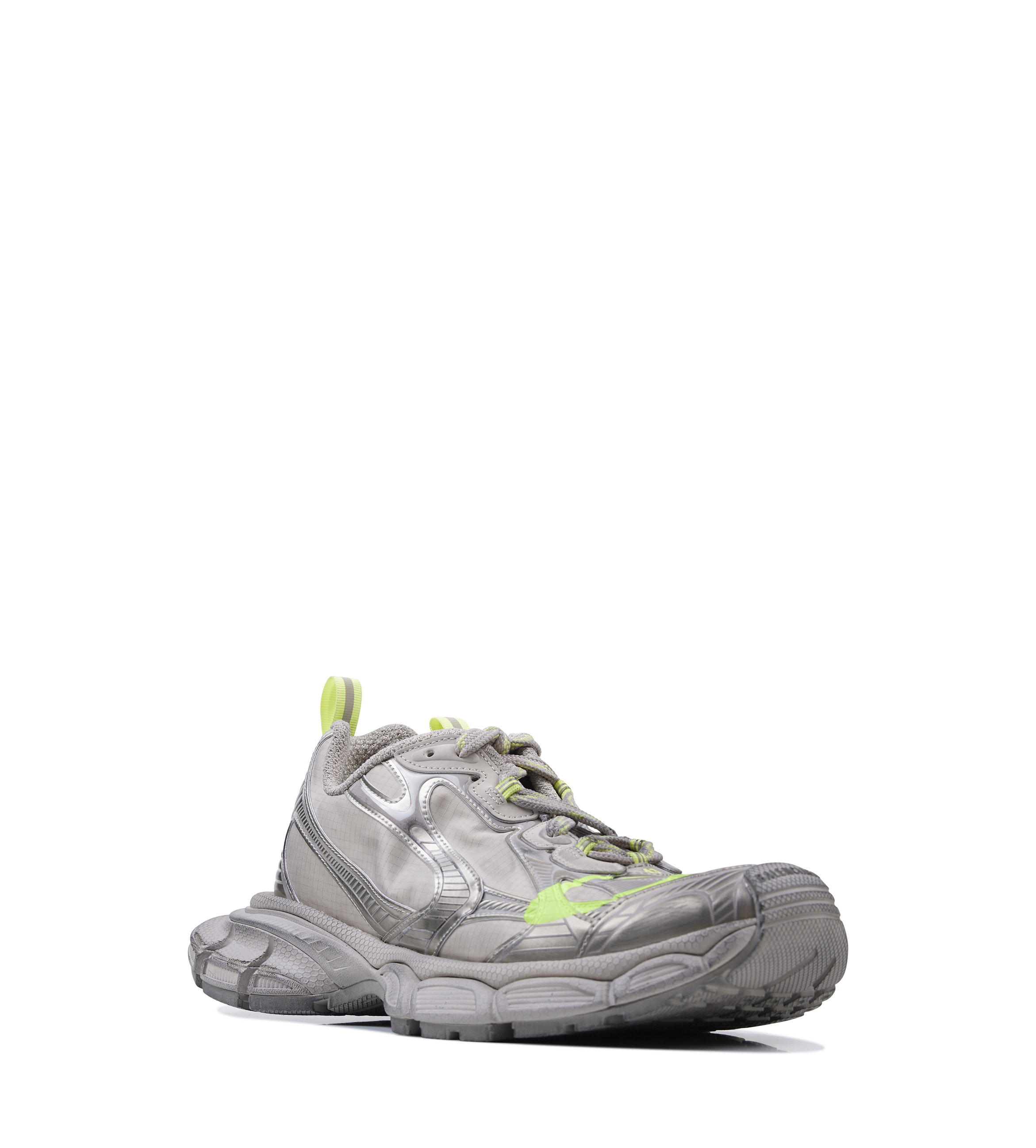 Balenciaga 3xl Sneakers in Taupe / Fluor Yellow