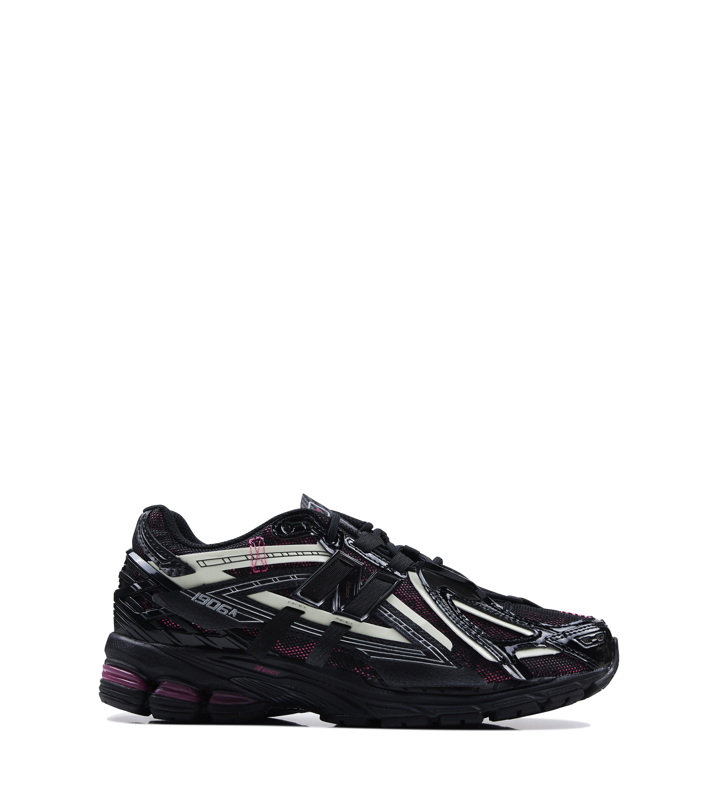 New Balance U1906AD Sneakers in Black / Dragon Berry