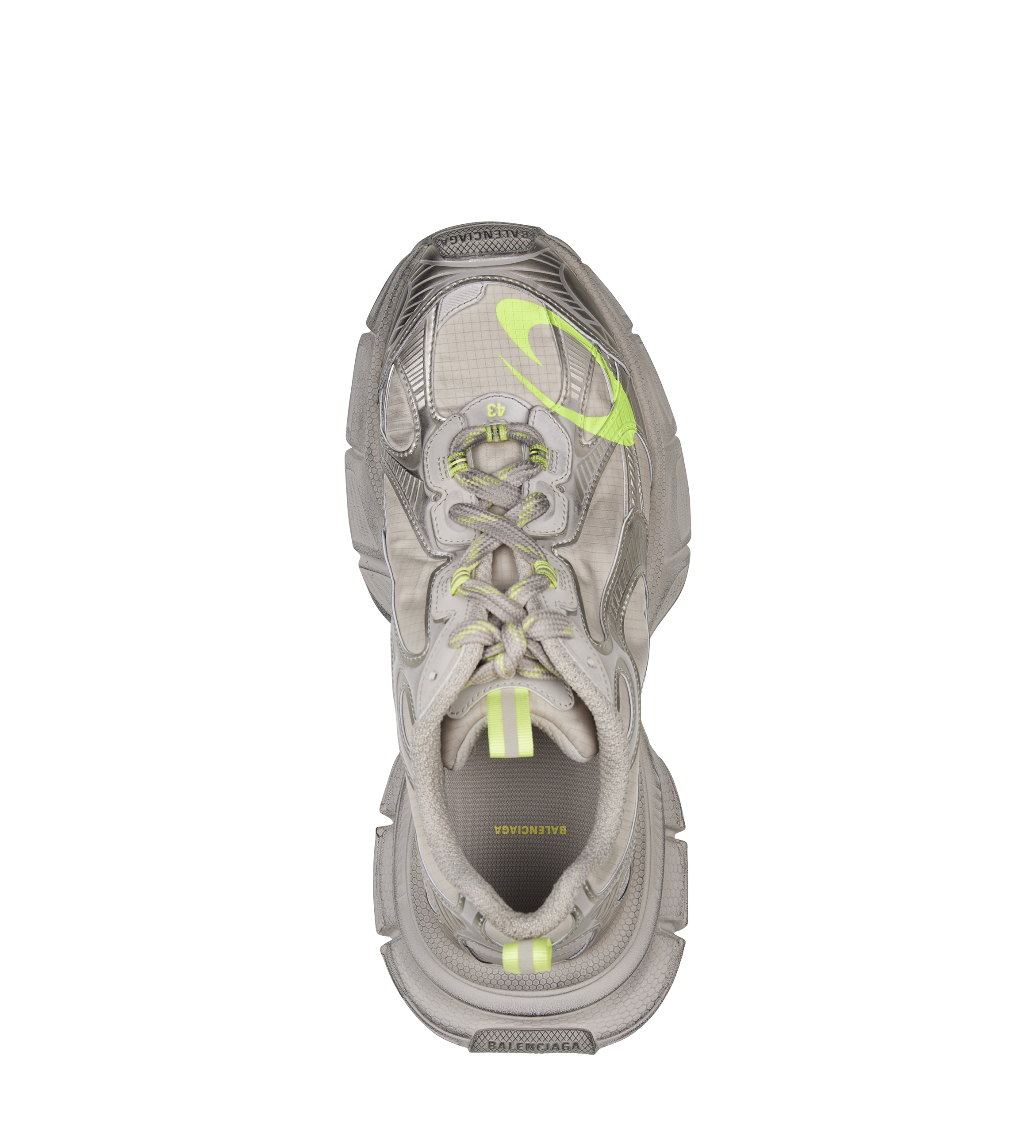 Balenciaga 3xl Sneakers in Taupe / Fluor Yellow