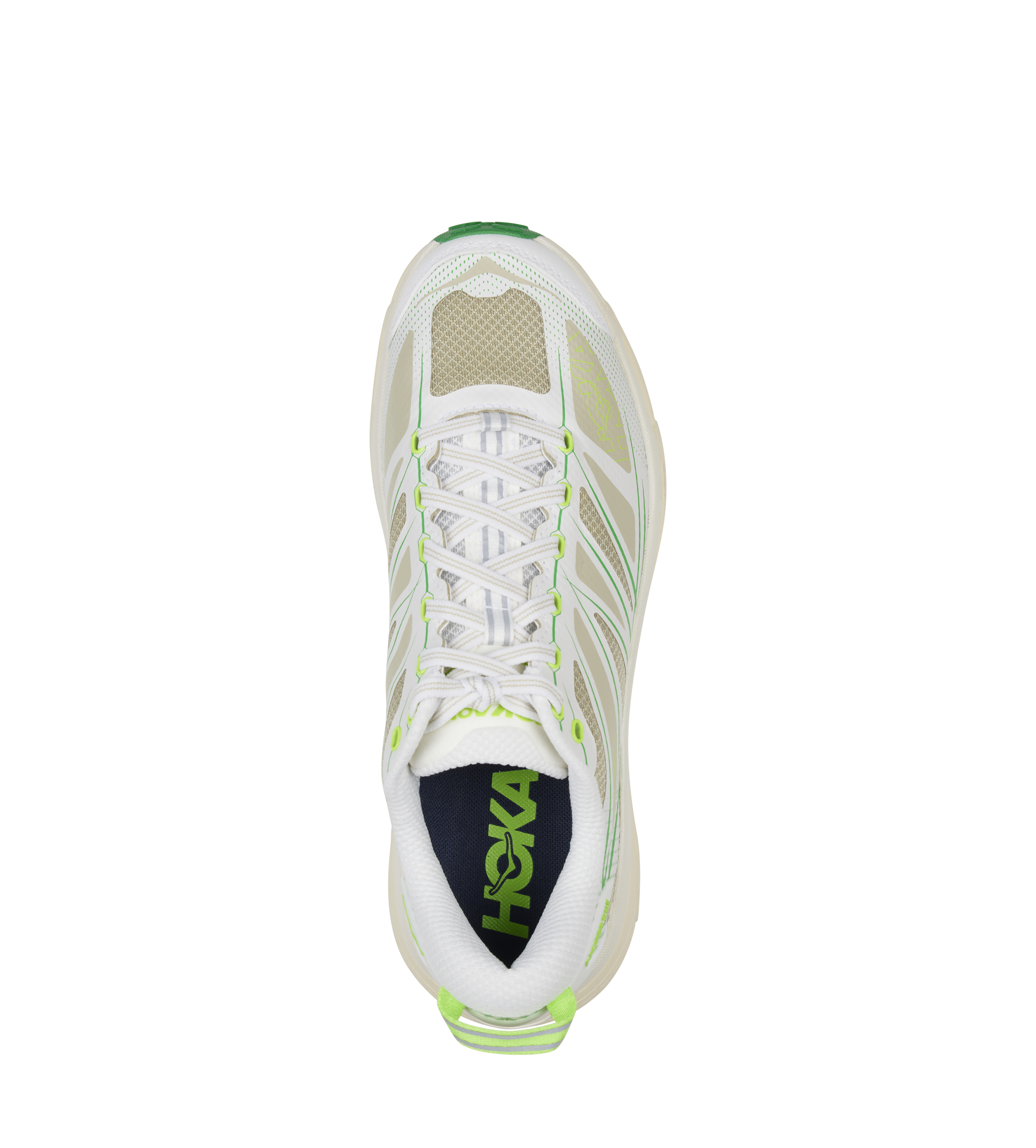Hoka Mafate Speed 2 Sneakers in White / Fresh Cut Grass