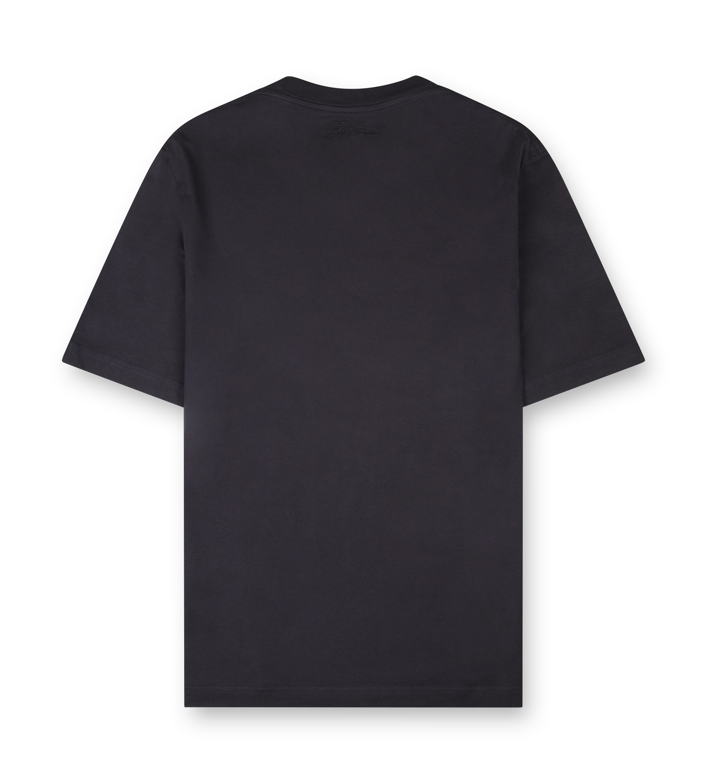 Embroidered Logo Cotton T-shirt Dark Navy
