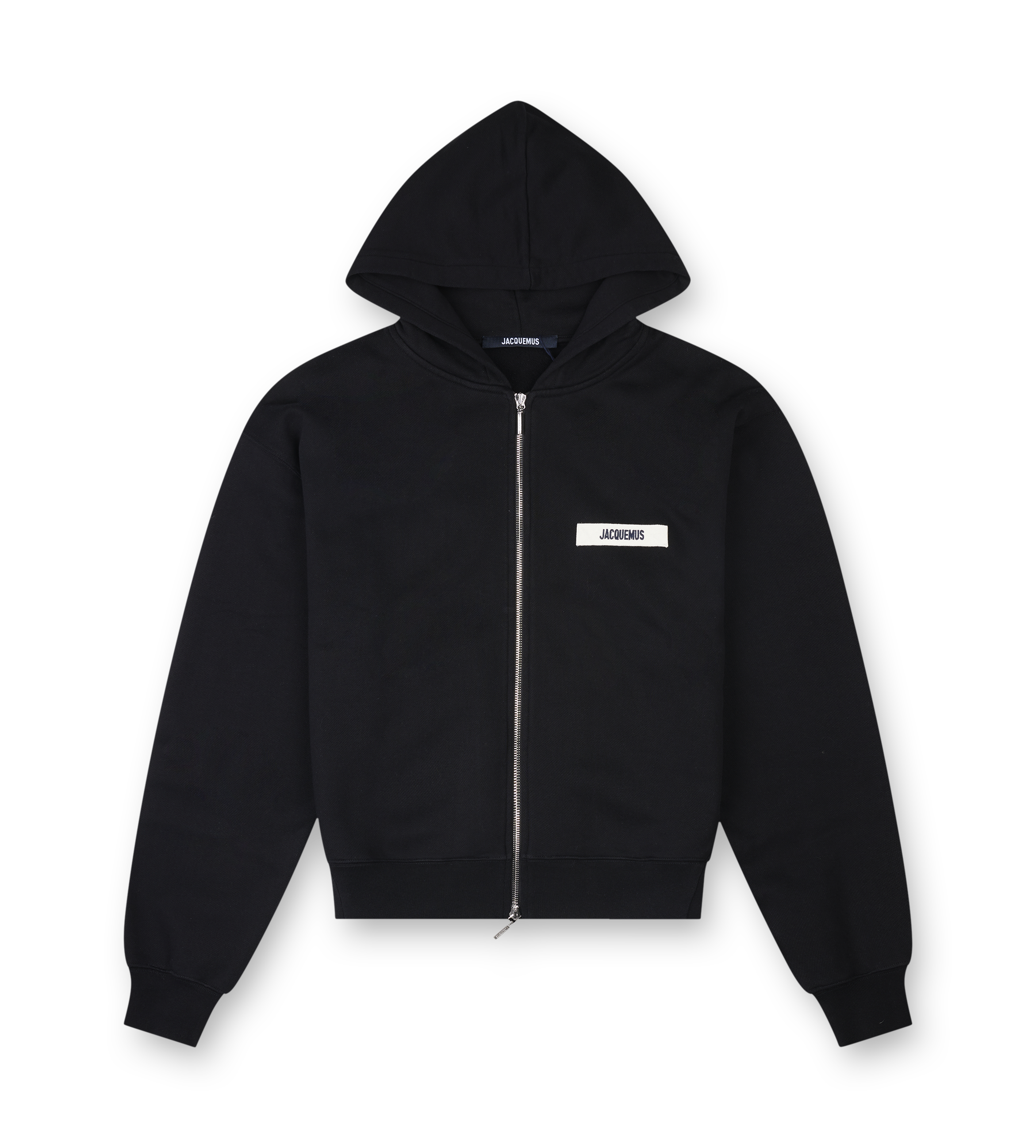 The Gros Grain Zipped Hoodie Black