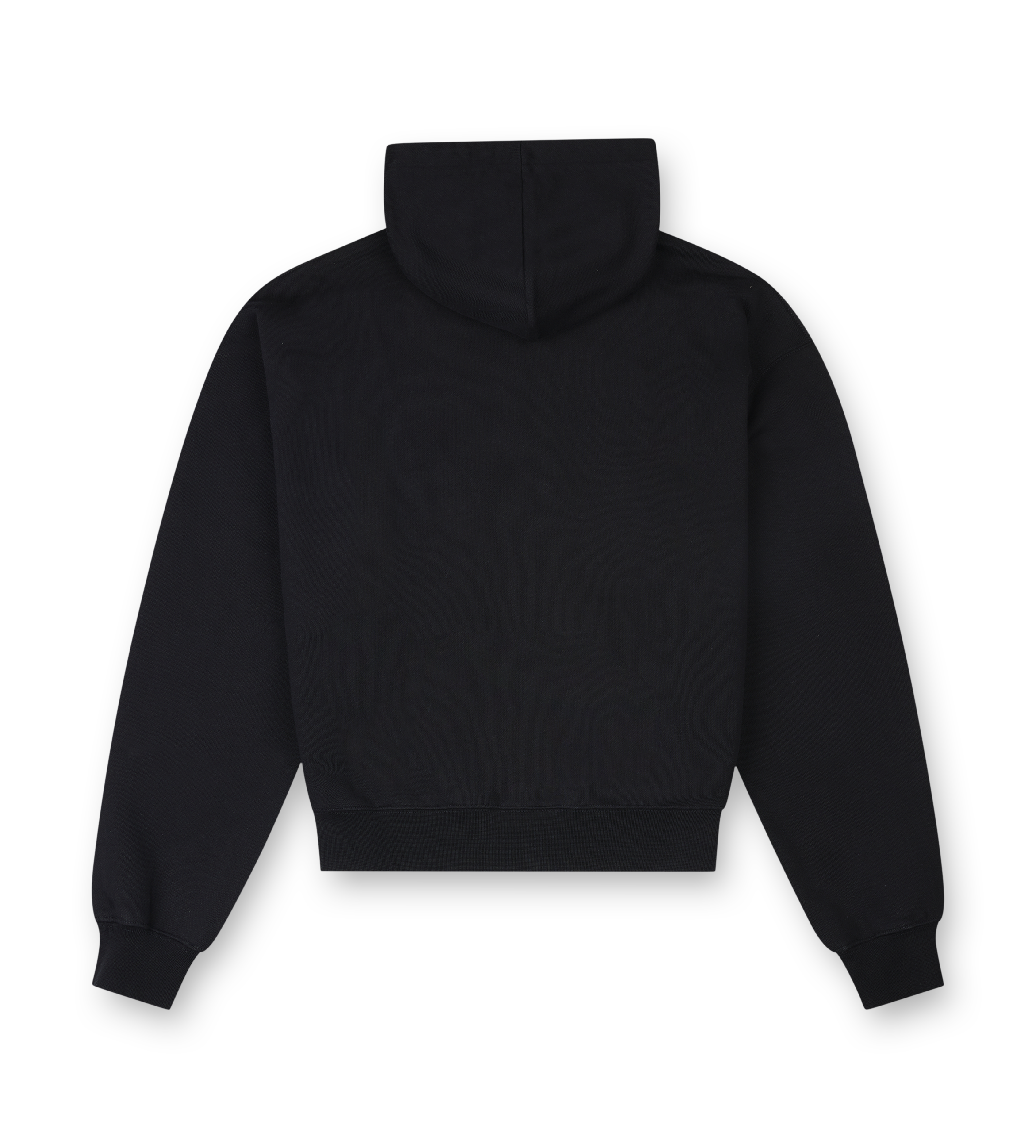 The Gros Grain Zipped Hoodie Black
