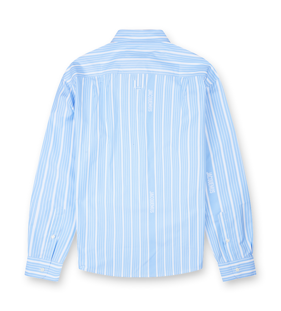 The Simon Shirt Jacquard Blue/White