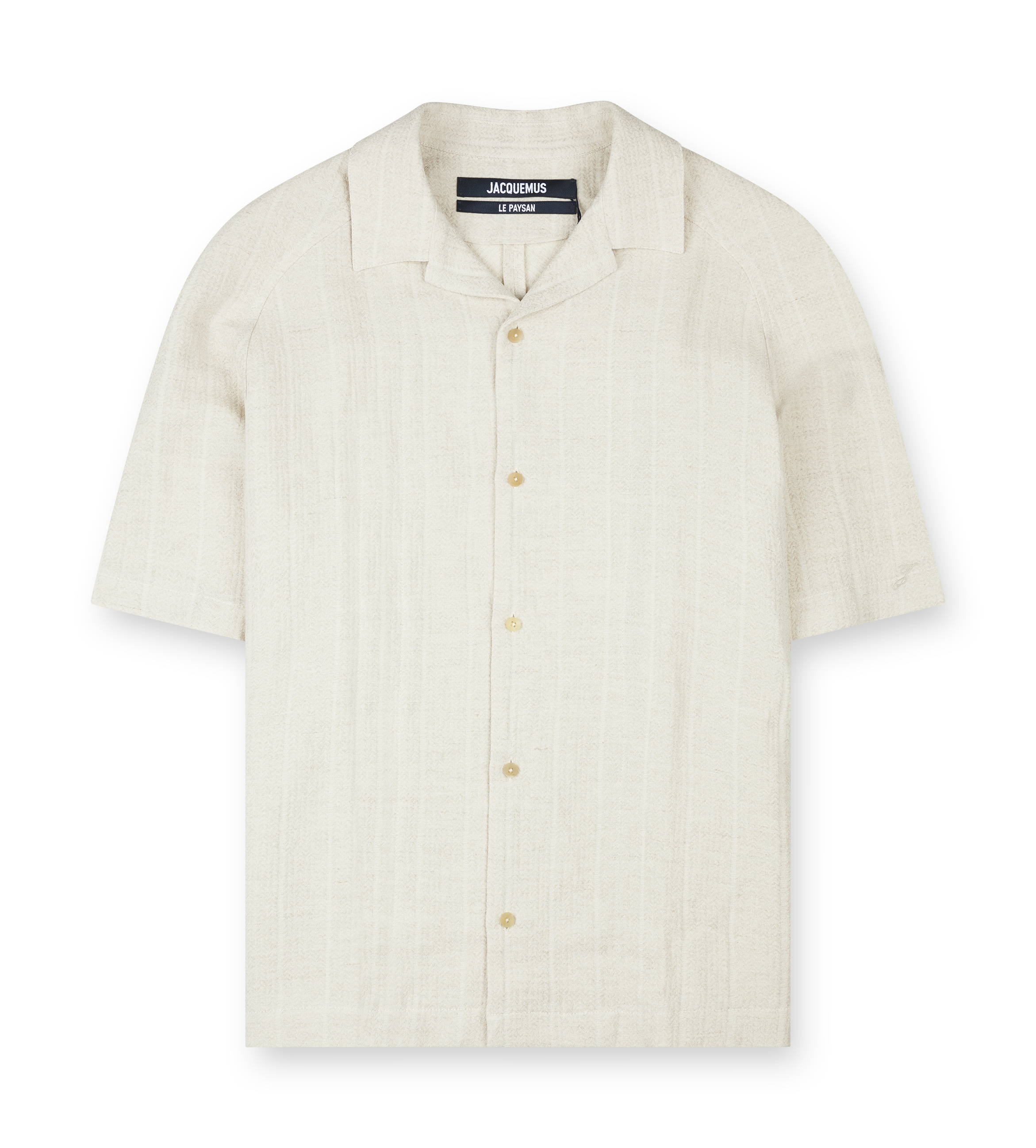 The Fonccio Shirt Rib Knit Light Beige