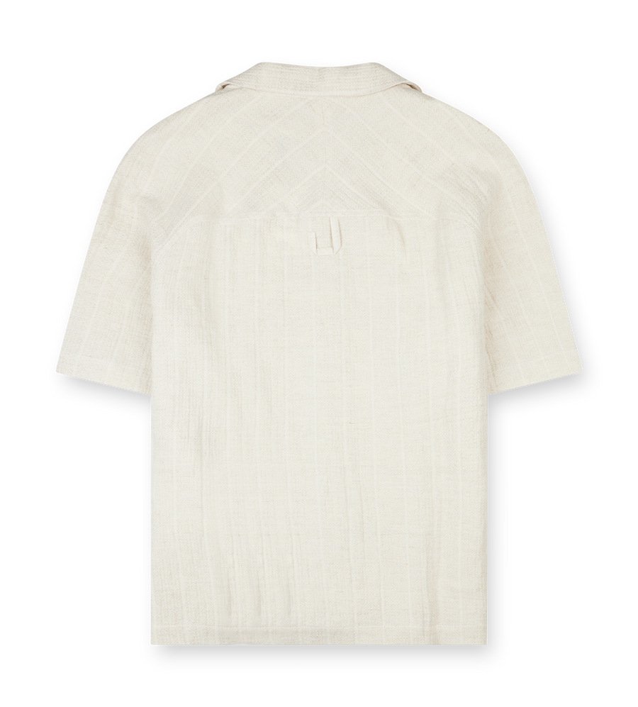 The Fonccio Shirt Rib Knit Light Beige