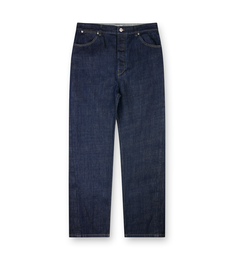 Loose Denim Trousers Magnet Blue