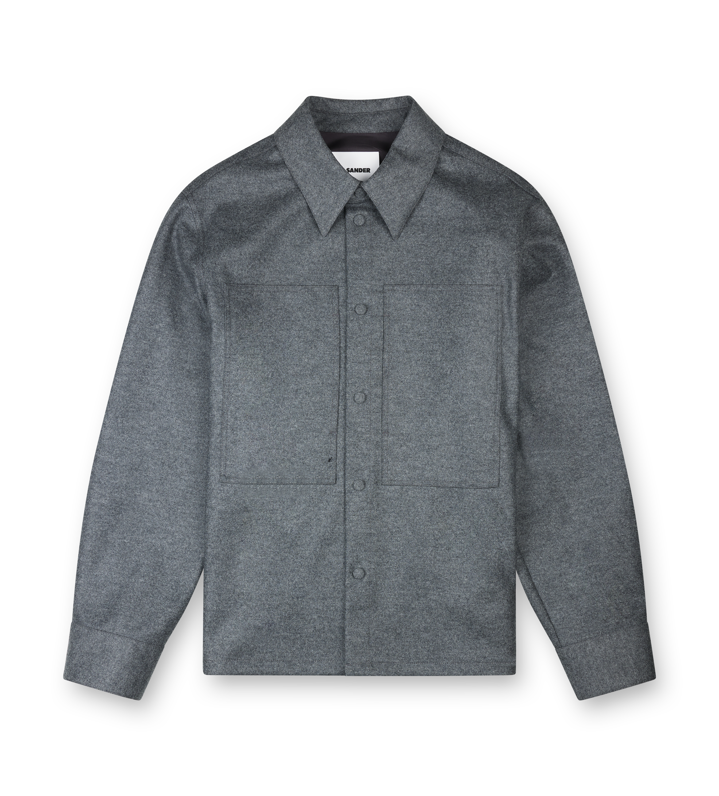 Wool Shirt Ash Grey
