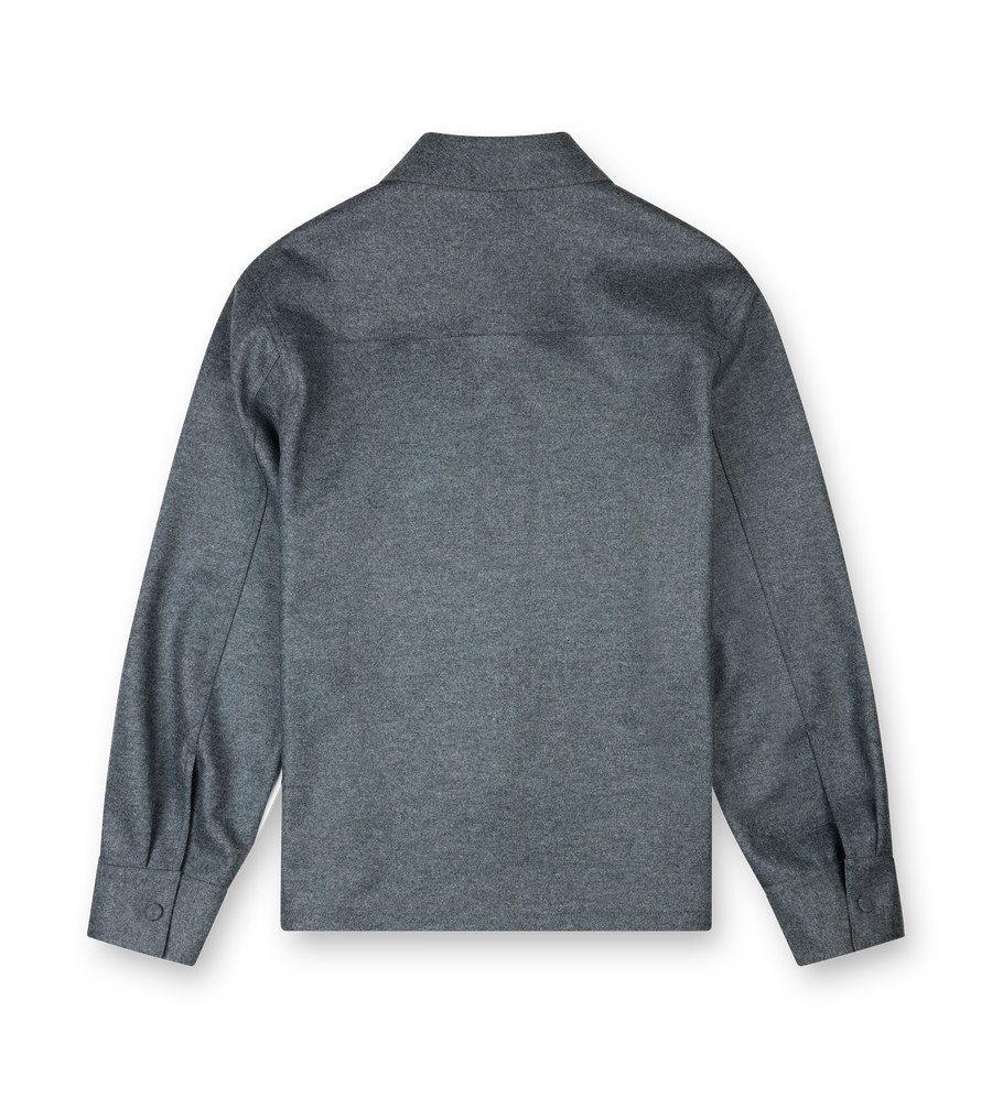Wool Shirt Ash Grey