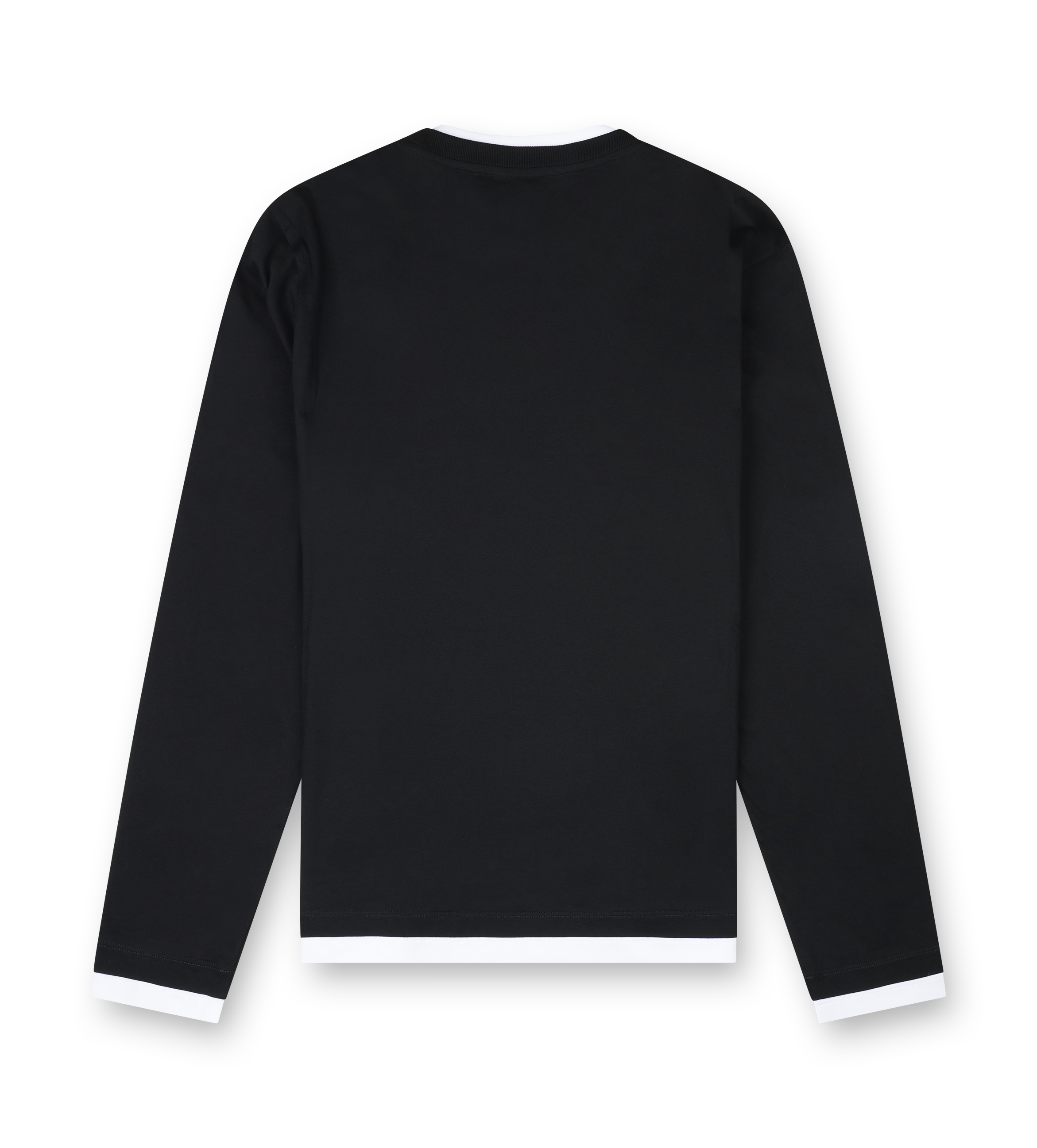Logo Motif Layered Sweater Black/White
