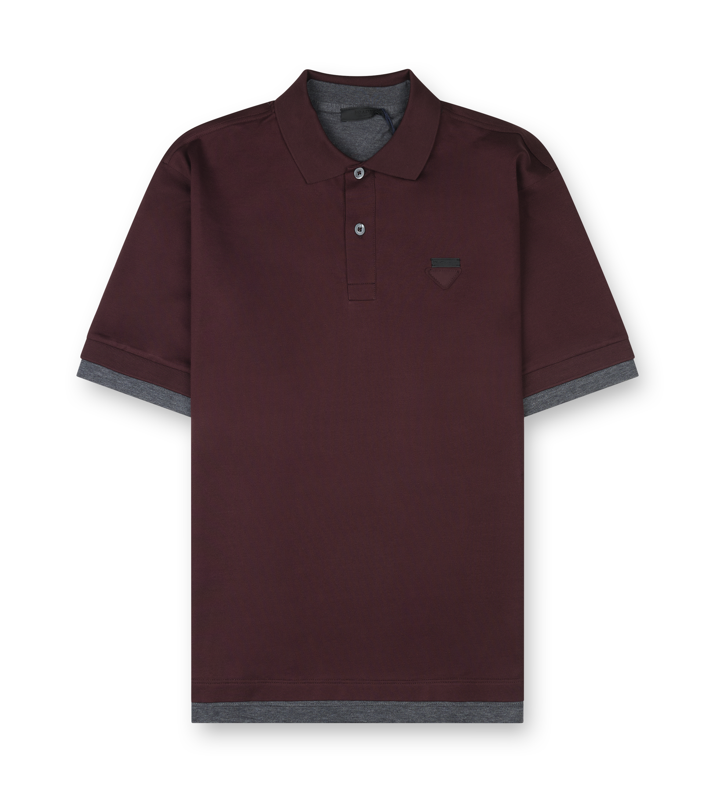 Cotton Polo Shirt M/C Bordeaux