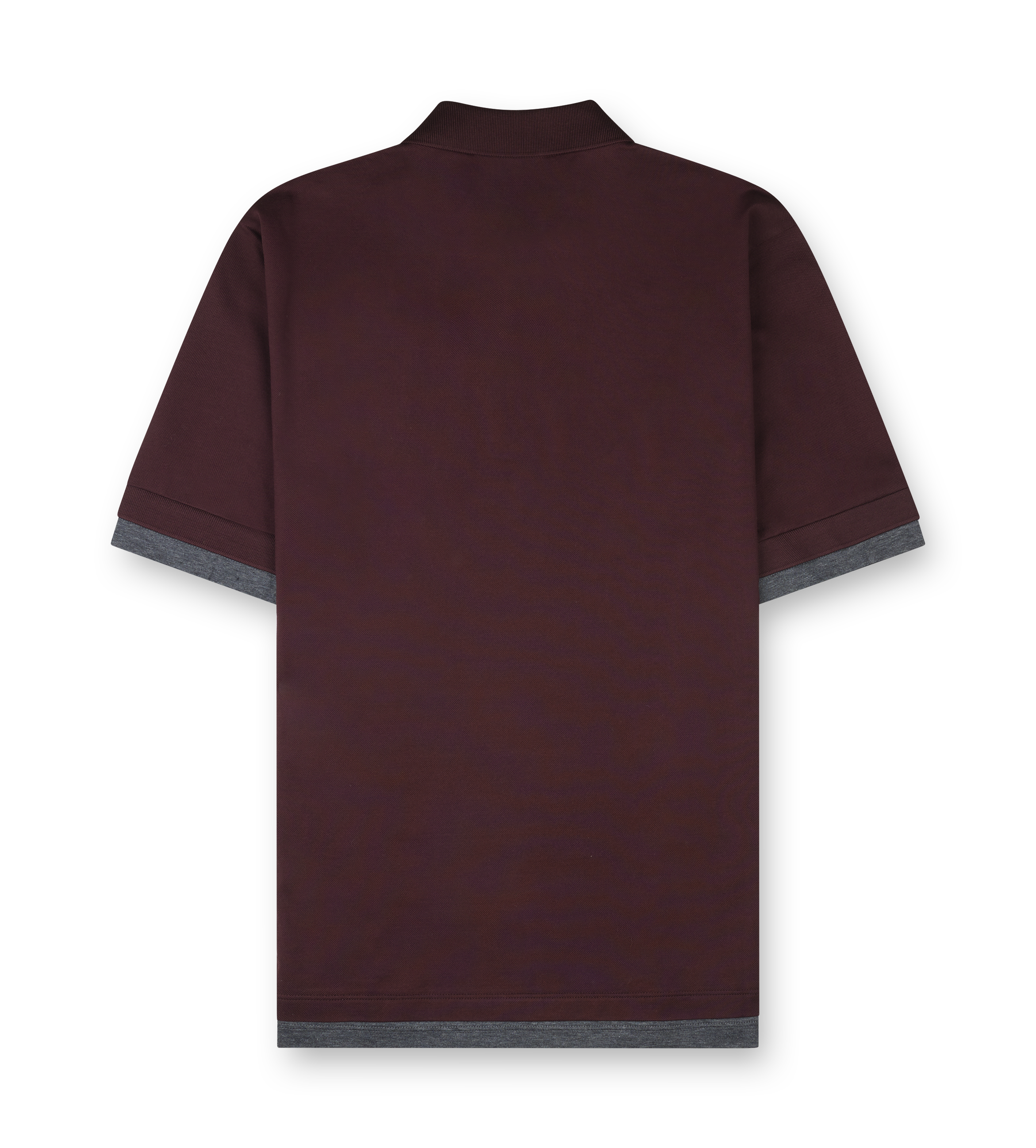 Cotton Polo Shirt M/C Bordeaux