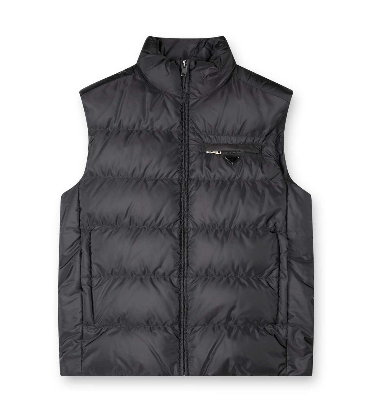 Re-Nylon Padded Down Gilet in Black