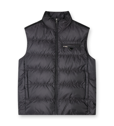 Re-Nylon Padded Down Gilet in Black
