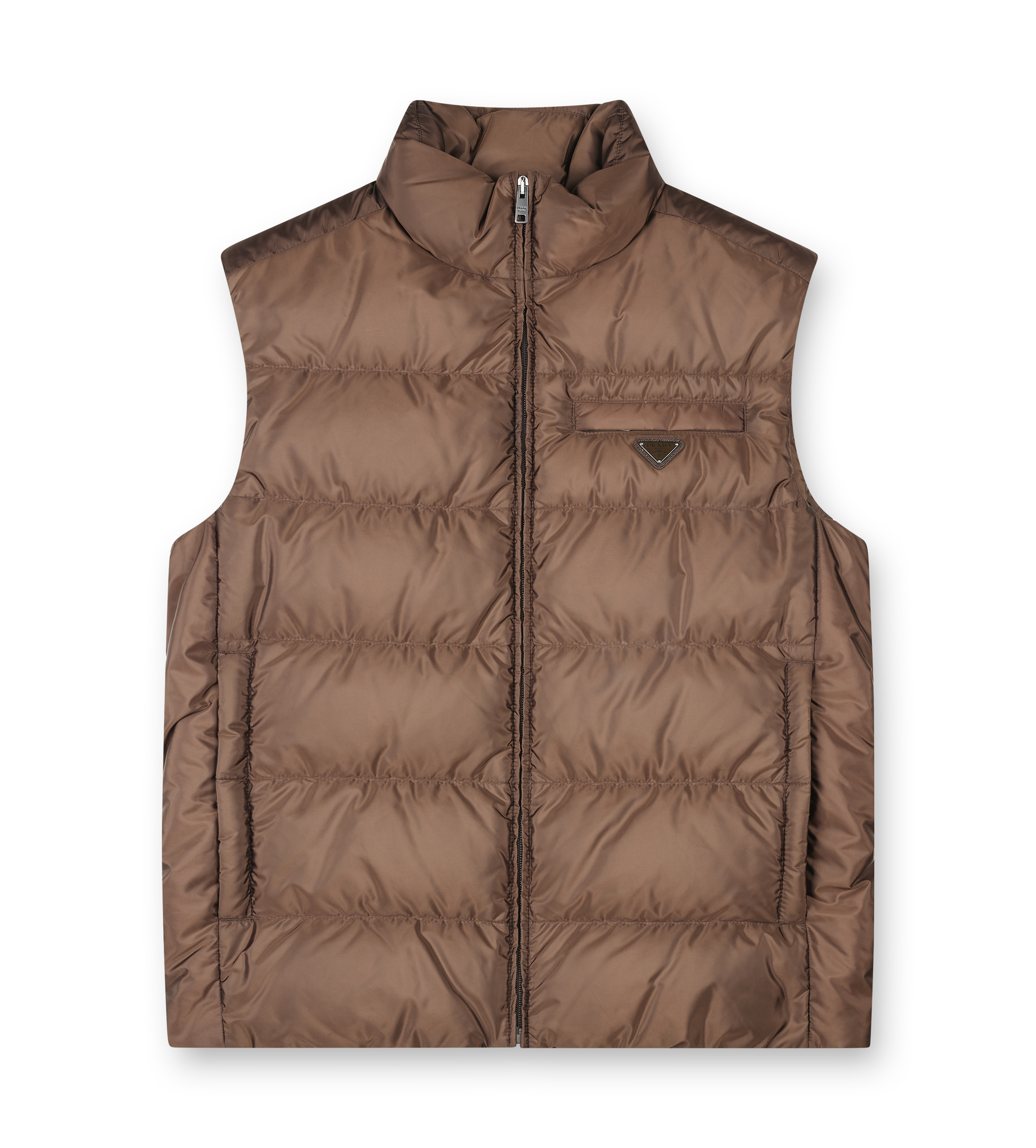 Woven Re-Nylon Vest Cacao