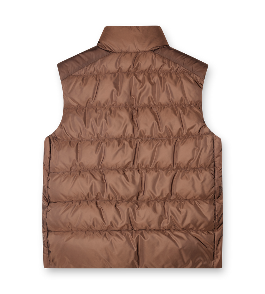 Woven Re-Nylon Vest Cacao