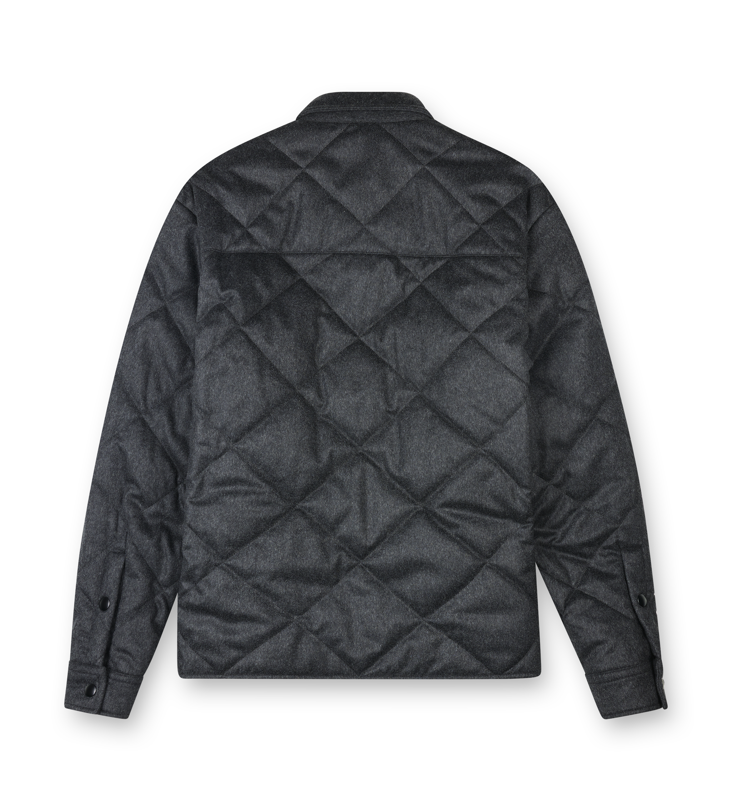 Padded Cashmere Shirt Anthracite