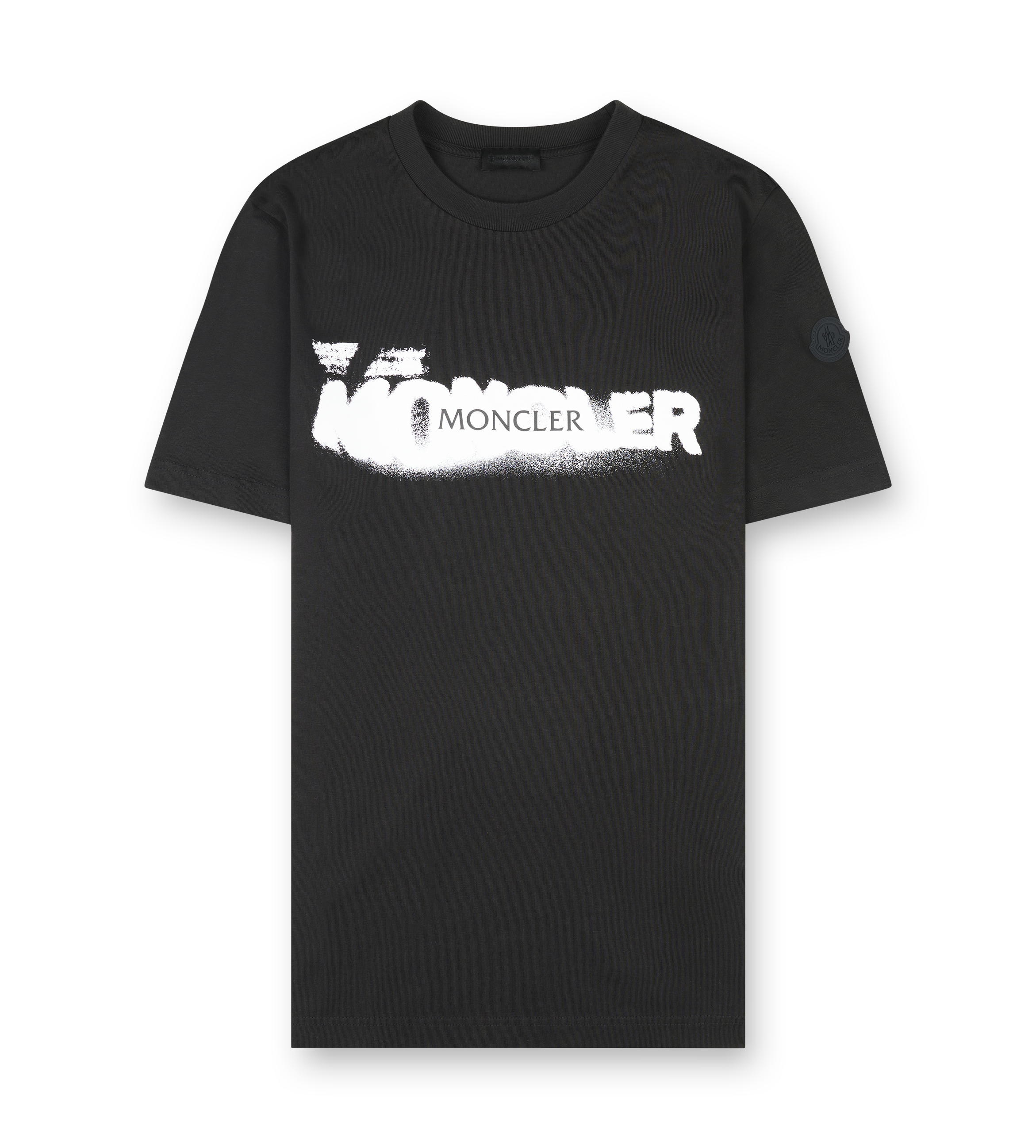 Moncler Double Logo T-shirt in Black
