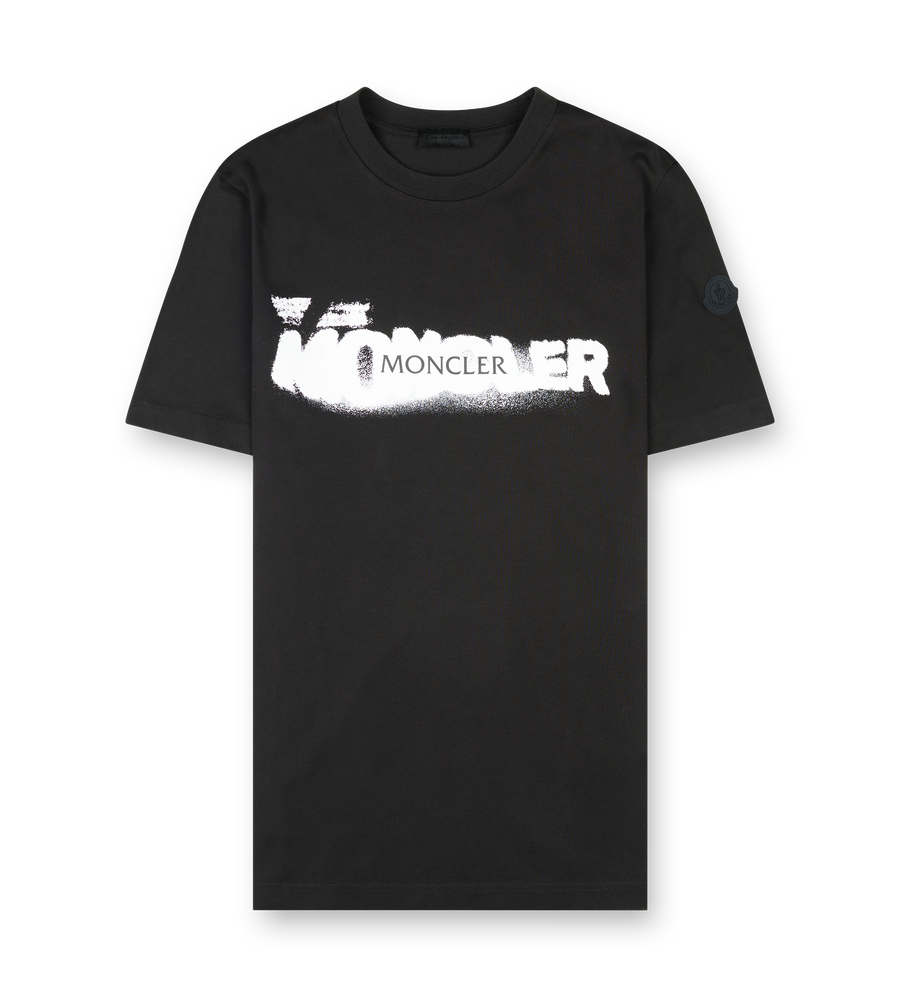Moncler Double Logo T-shirt in Black