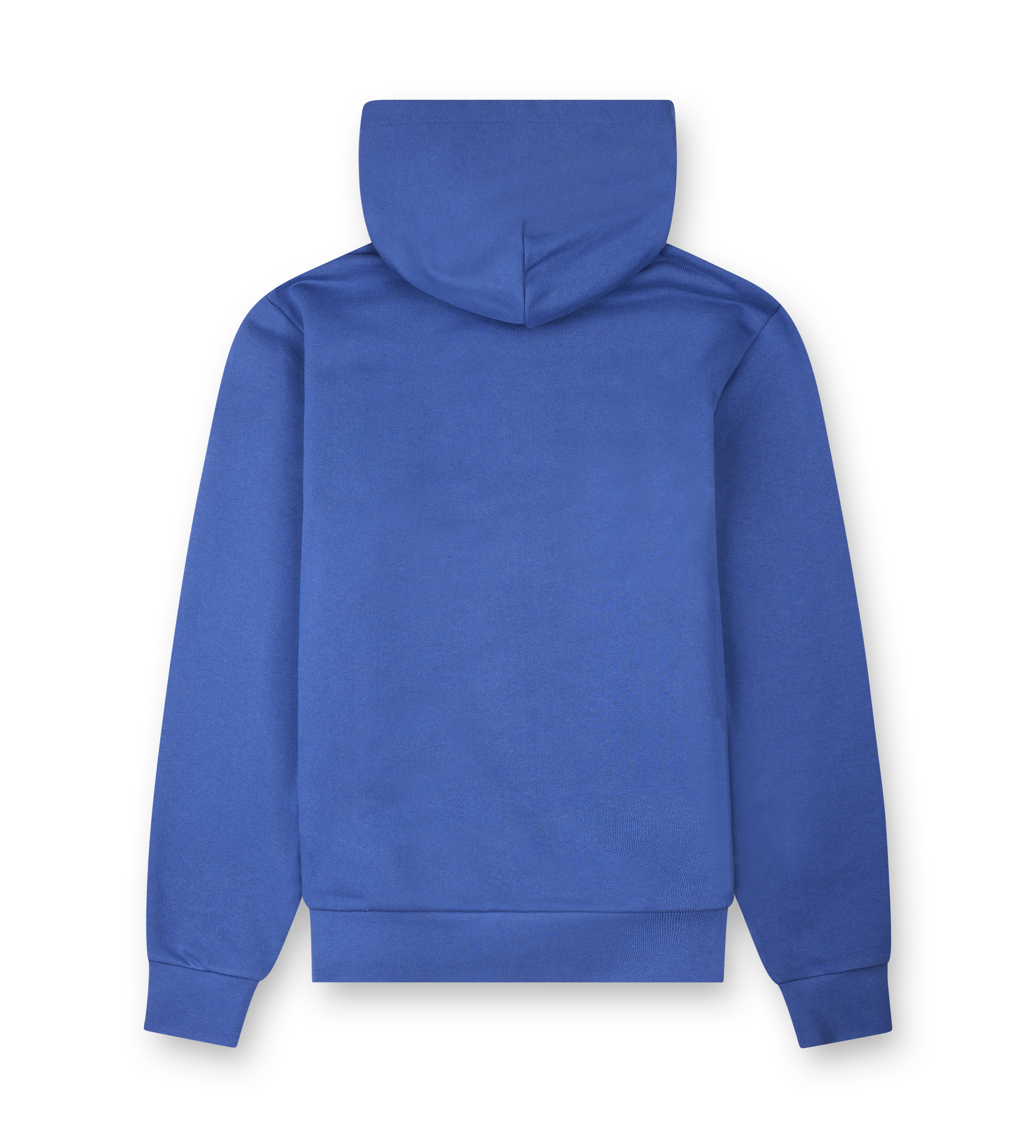 Moncler Embroidered Mountain Logo Cotton Hoodie in Blue