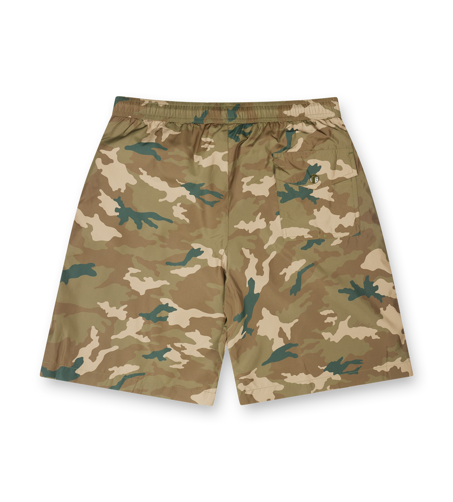 Moncler Printed Swim Shorts in Forest Print