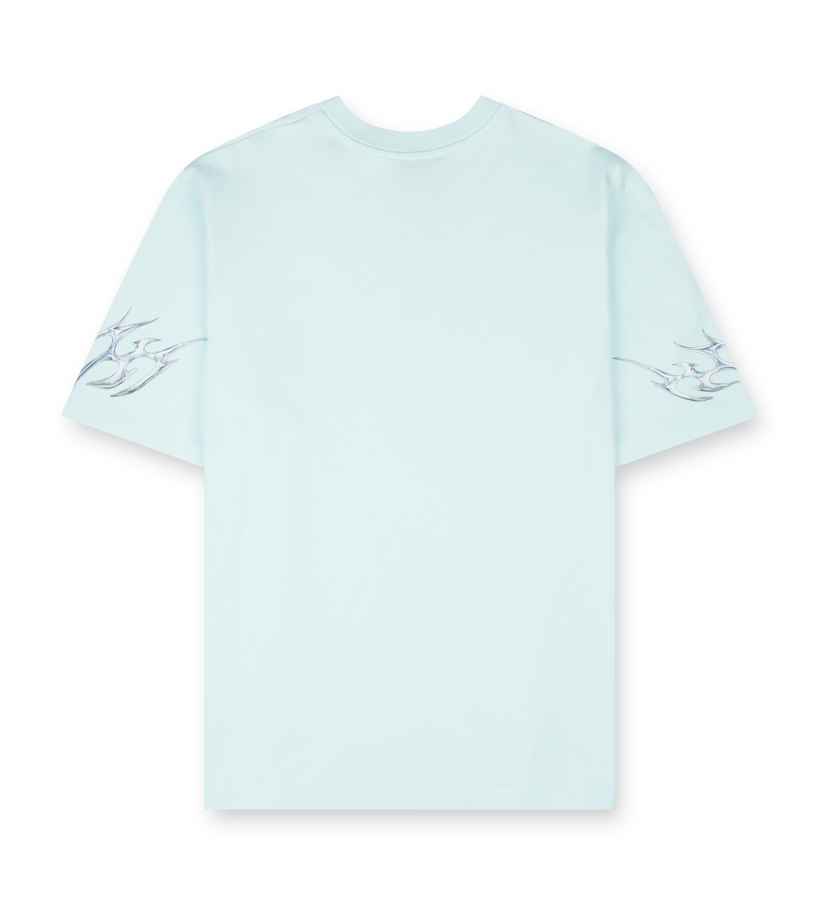 Casablanca Blades Printed Oversized T-Shirt in Pale Blue