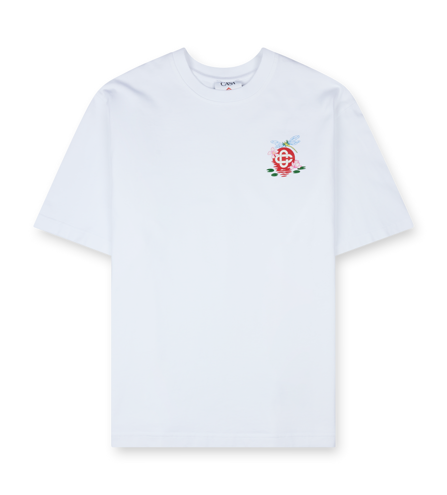 Casablanca Dragonfly Logo T-Shirt in White