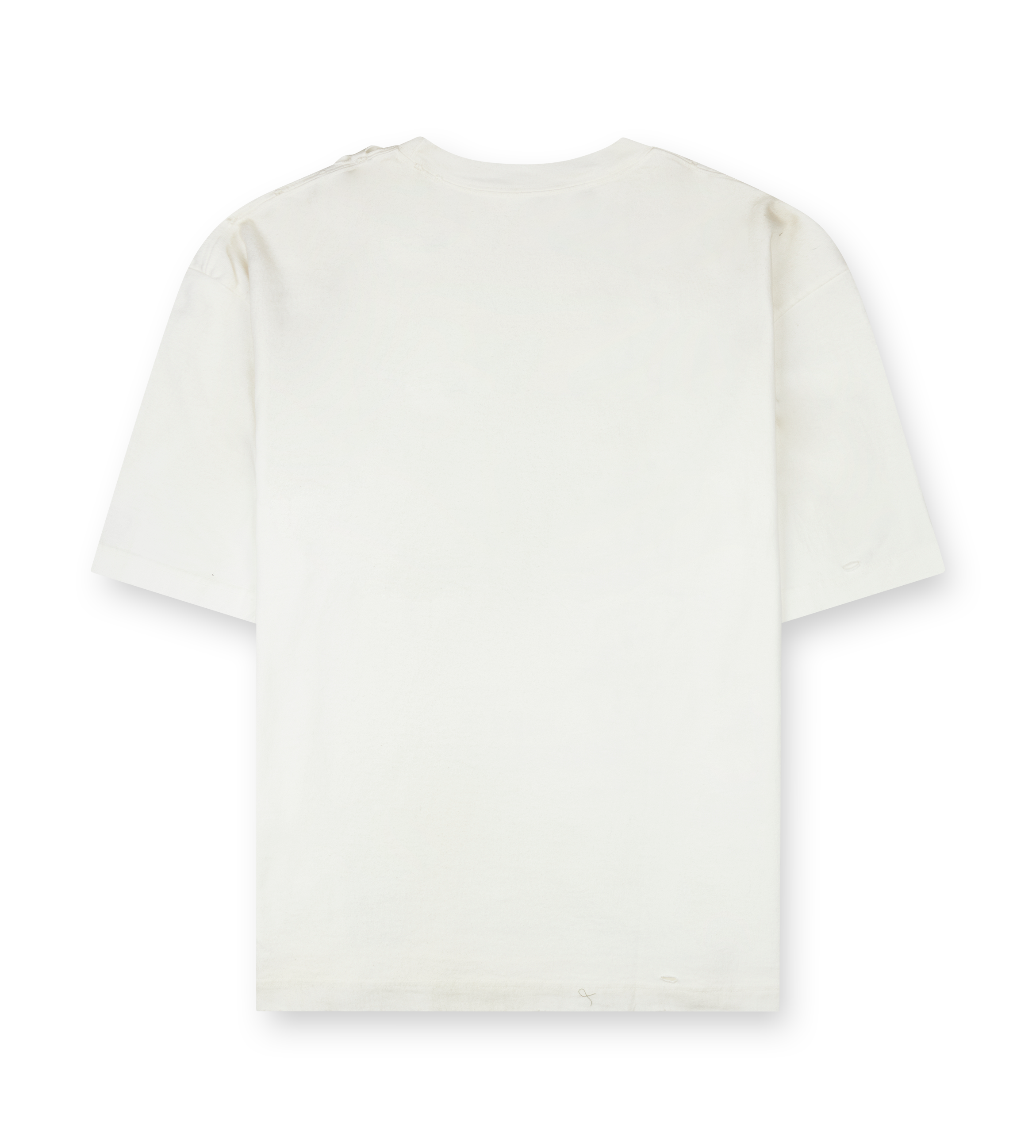 Maison MIHARA YASUHIRO Cat Printed Embellished Distressed T-Shirt in White