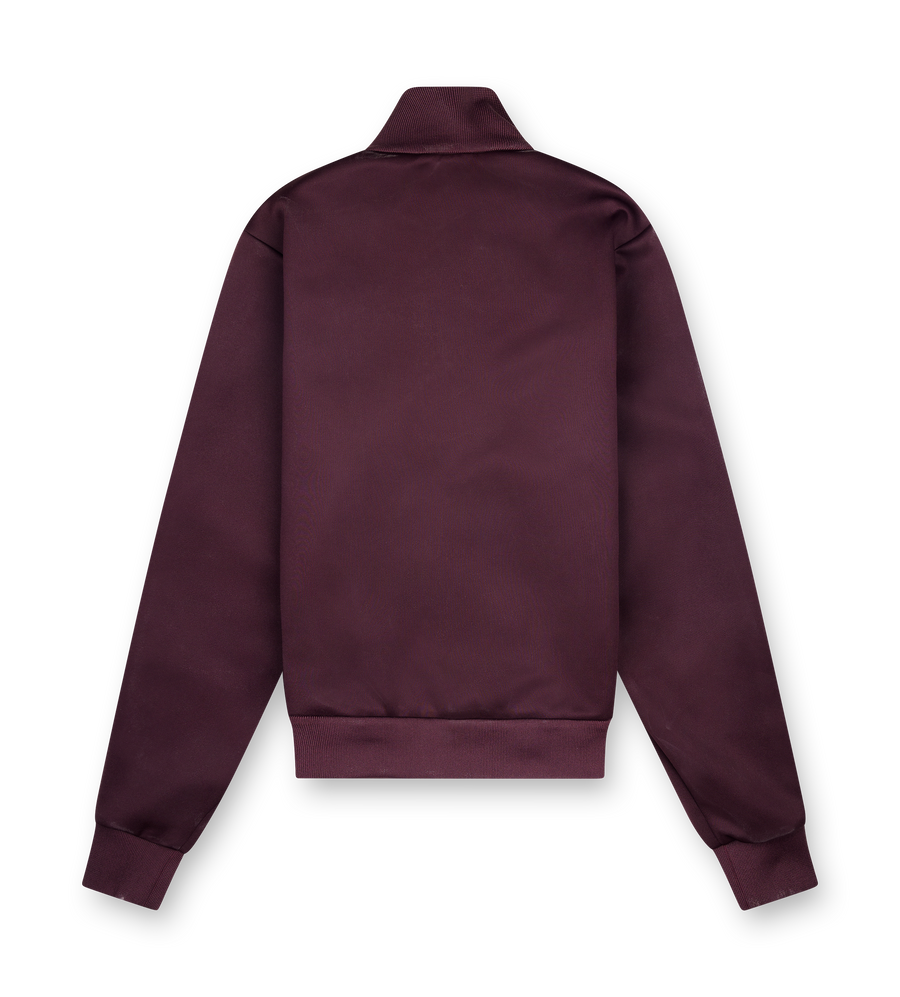 Prada Track Vest with Zip Pockets in Burgundy