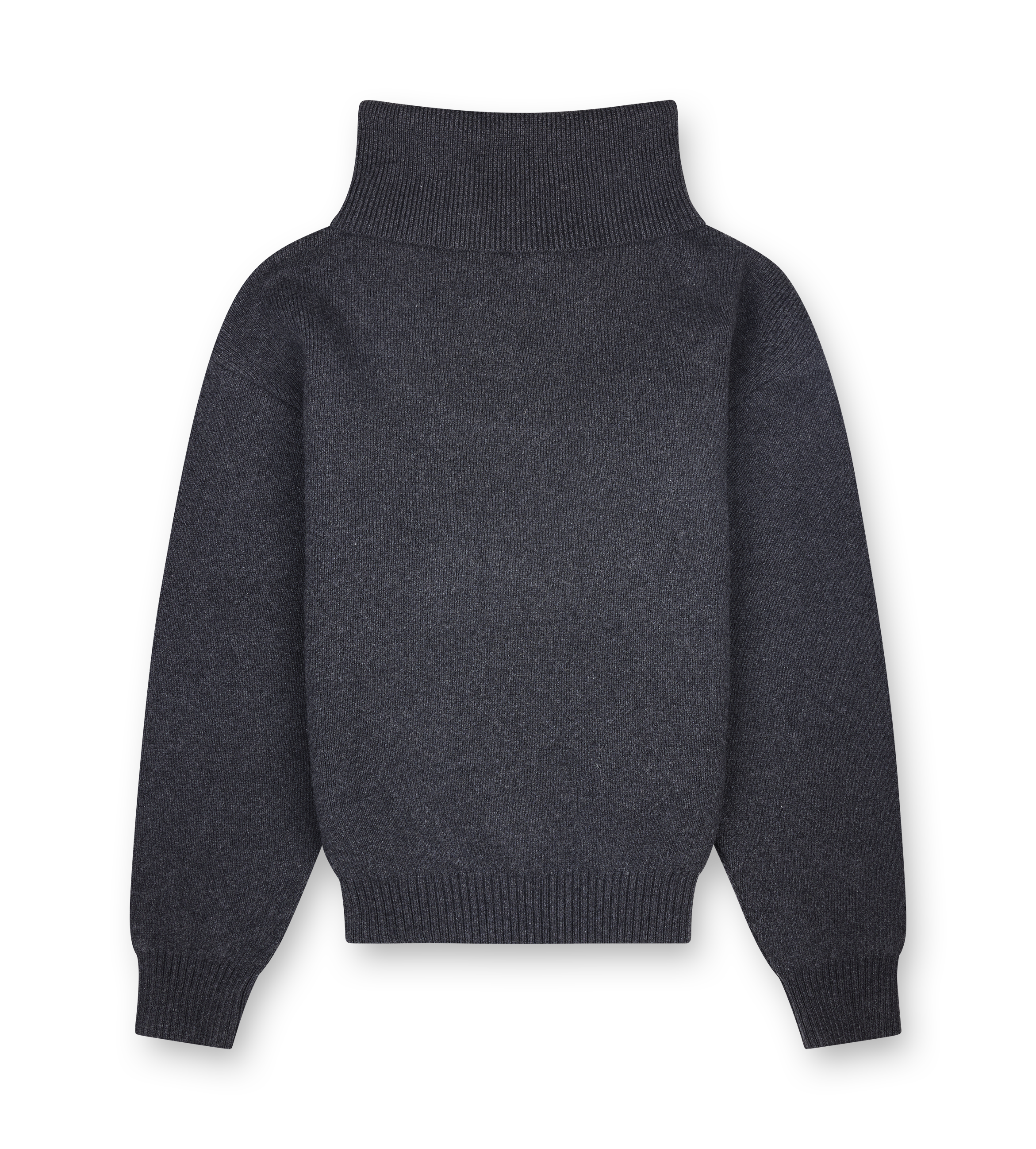 Jacquemus Logo-Embroidered Wool Sweater in Dark Grey