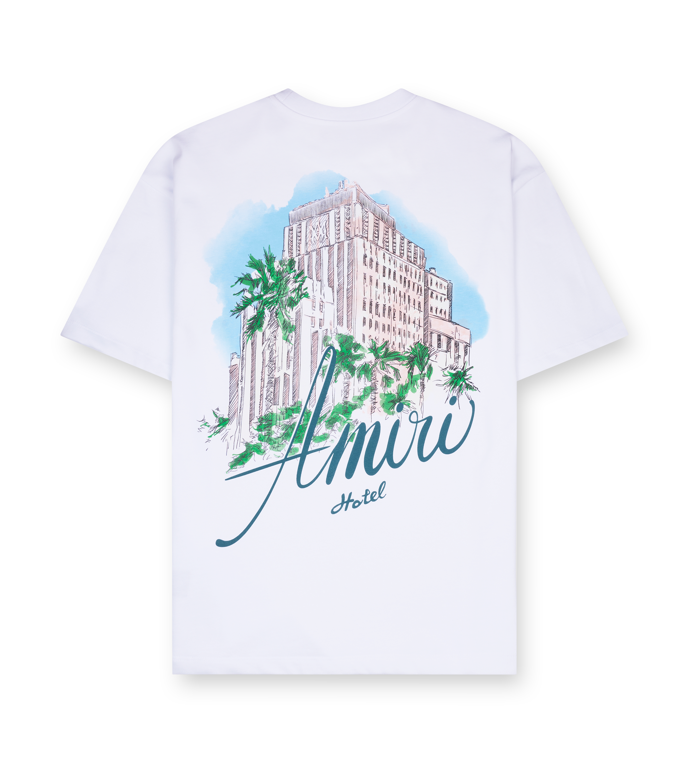 AMIRI Hotel Oversized Tee in White