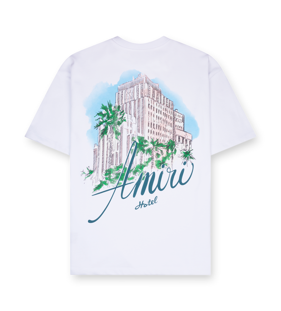 AMIRI Hotel Oversized Tee in White