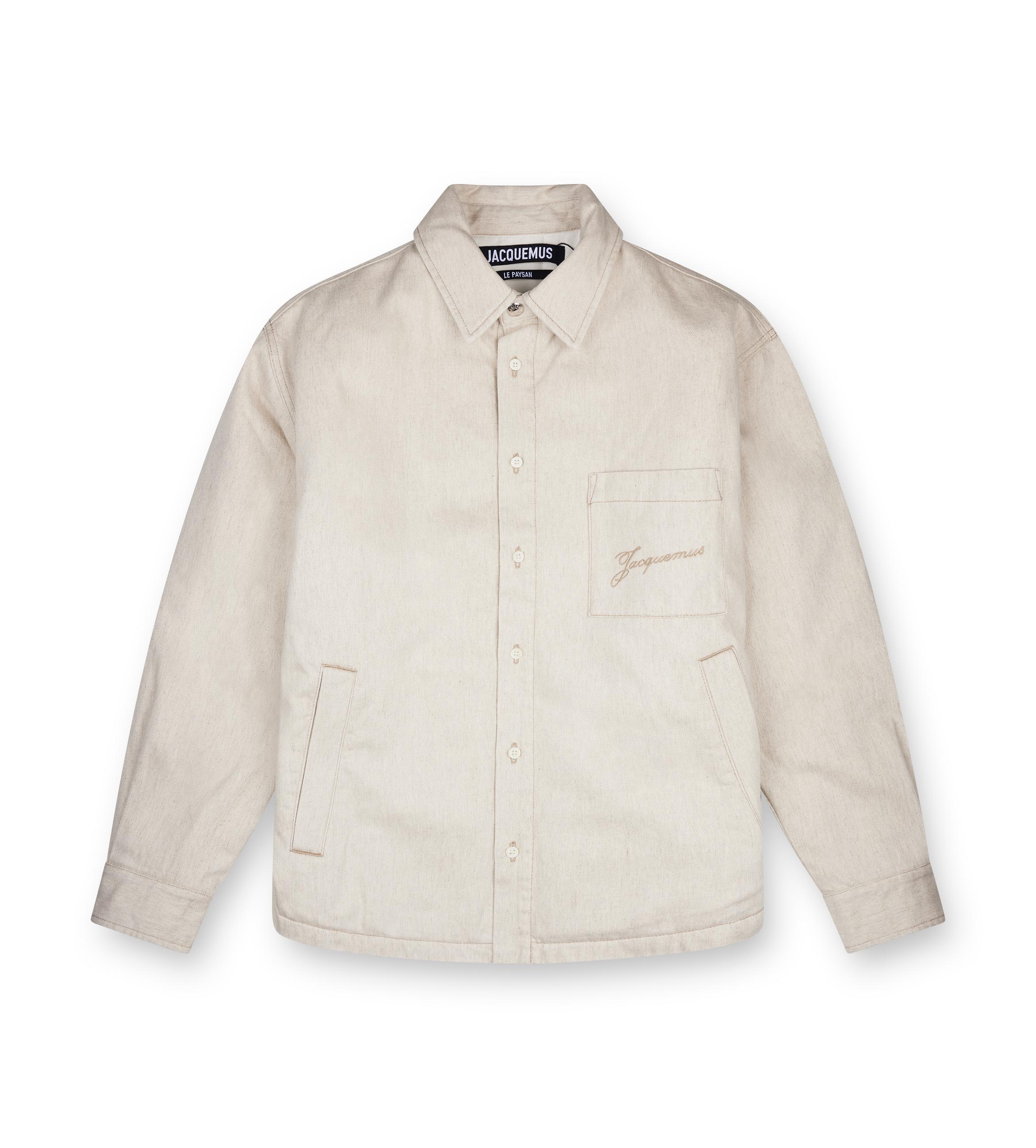 Jacquemus The Boulanger Padded Cotton-Hemp Overshirt