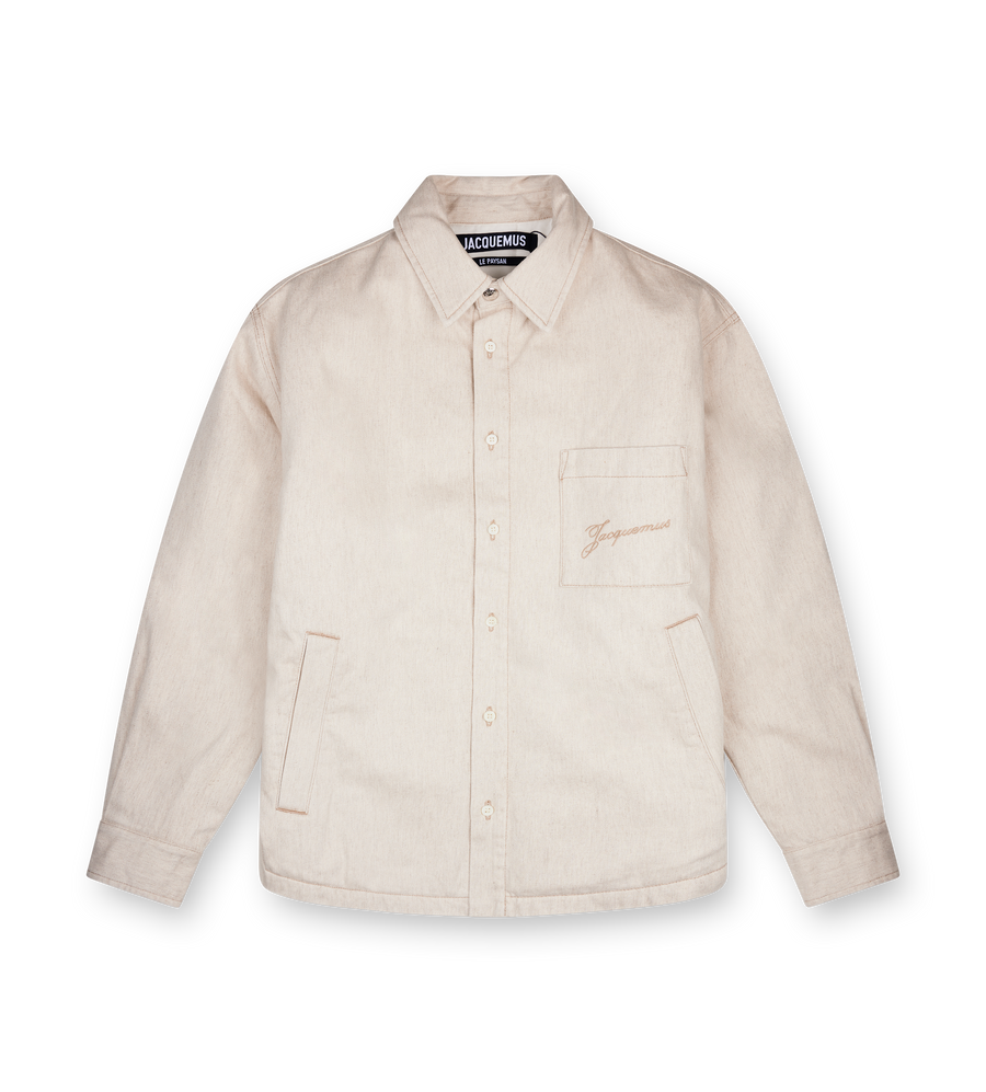 Jacquemus The Boulanger Padded Cotton-Hemp Overshirt