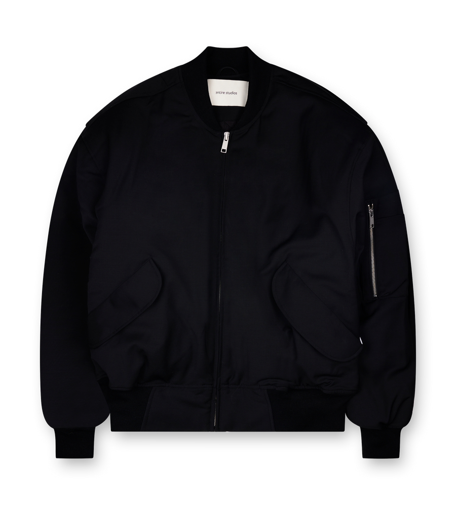 Entire Studios Broad Bomber in Oil Black