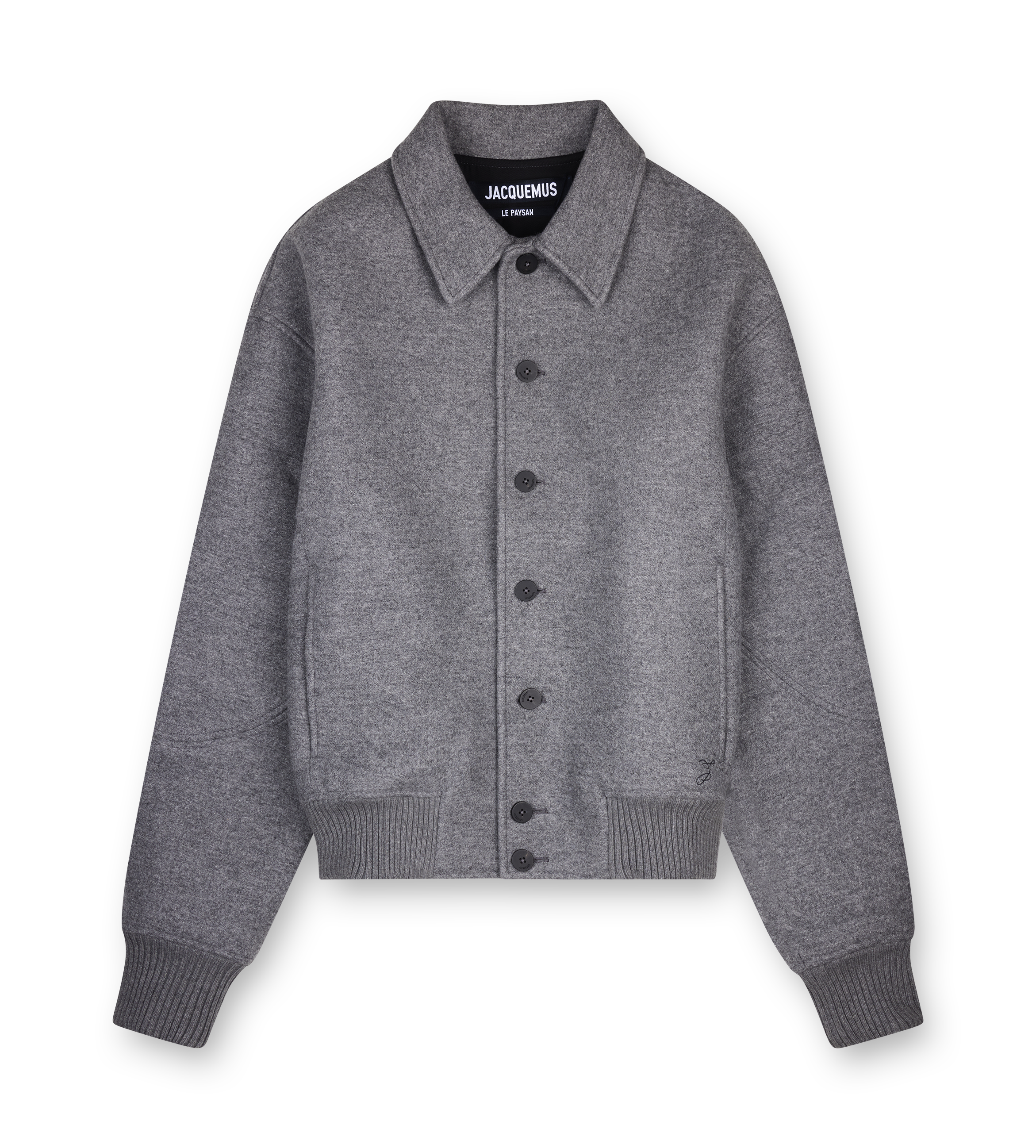 Jacquemus The Feltro Bomber Jacket in Grey