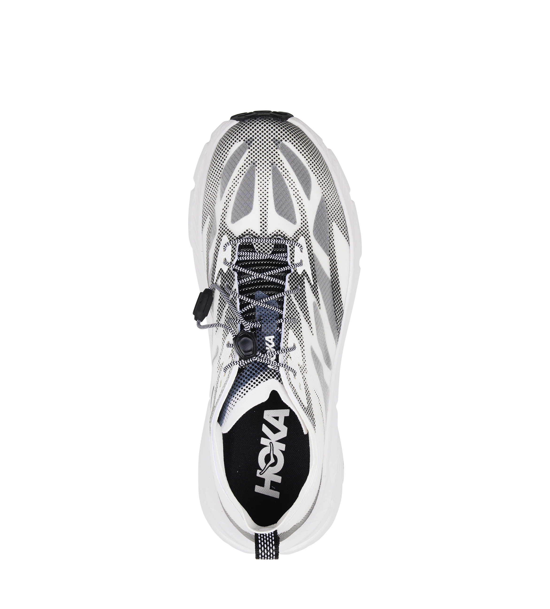Hoka Mafate Speed 4 Sneakers in White / Black
