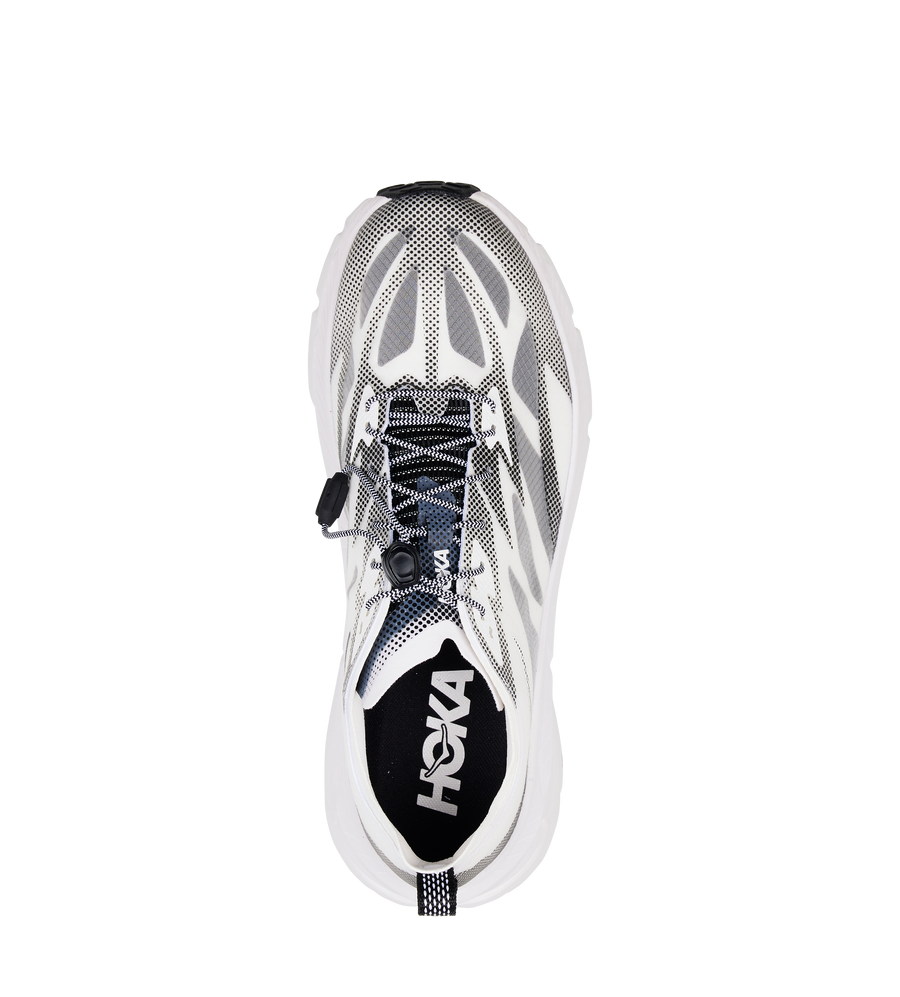 Hoka Mafate Speed 4 Sneakers in White / Black