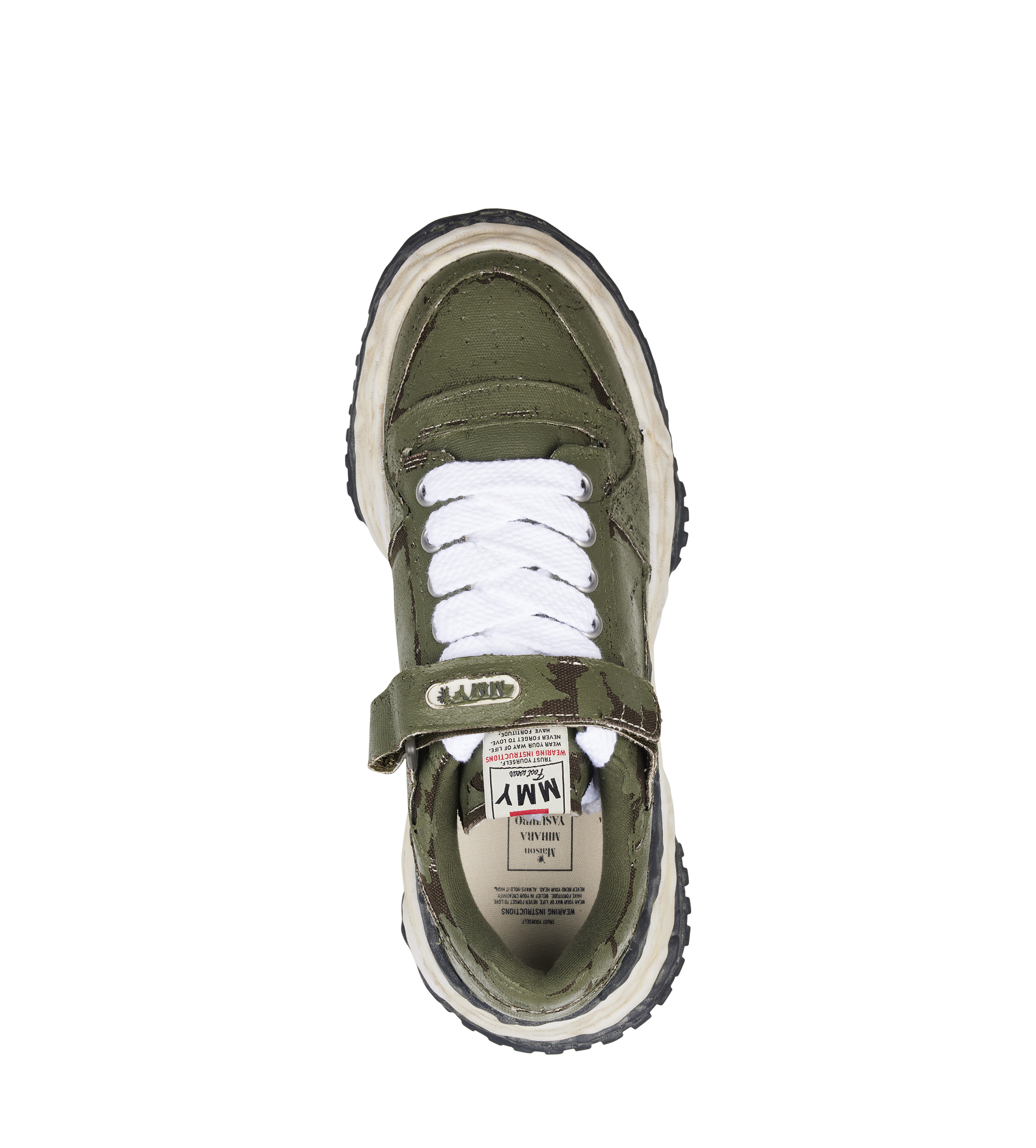 Keith Vintage Leather Low Top Sneaker Khaki