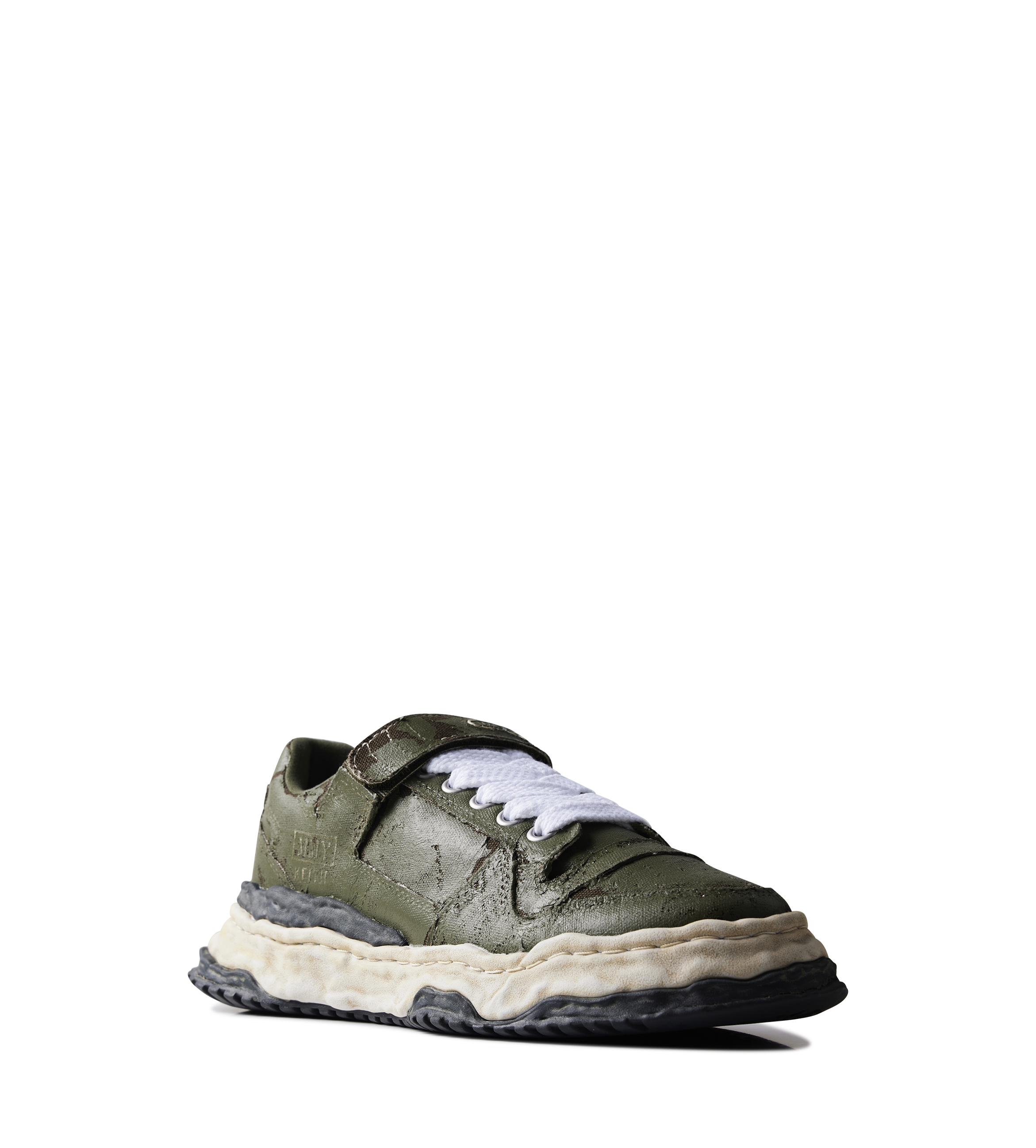 Keith Vintage Leather Low Top Sneaker Khaki