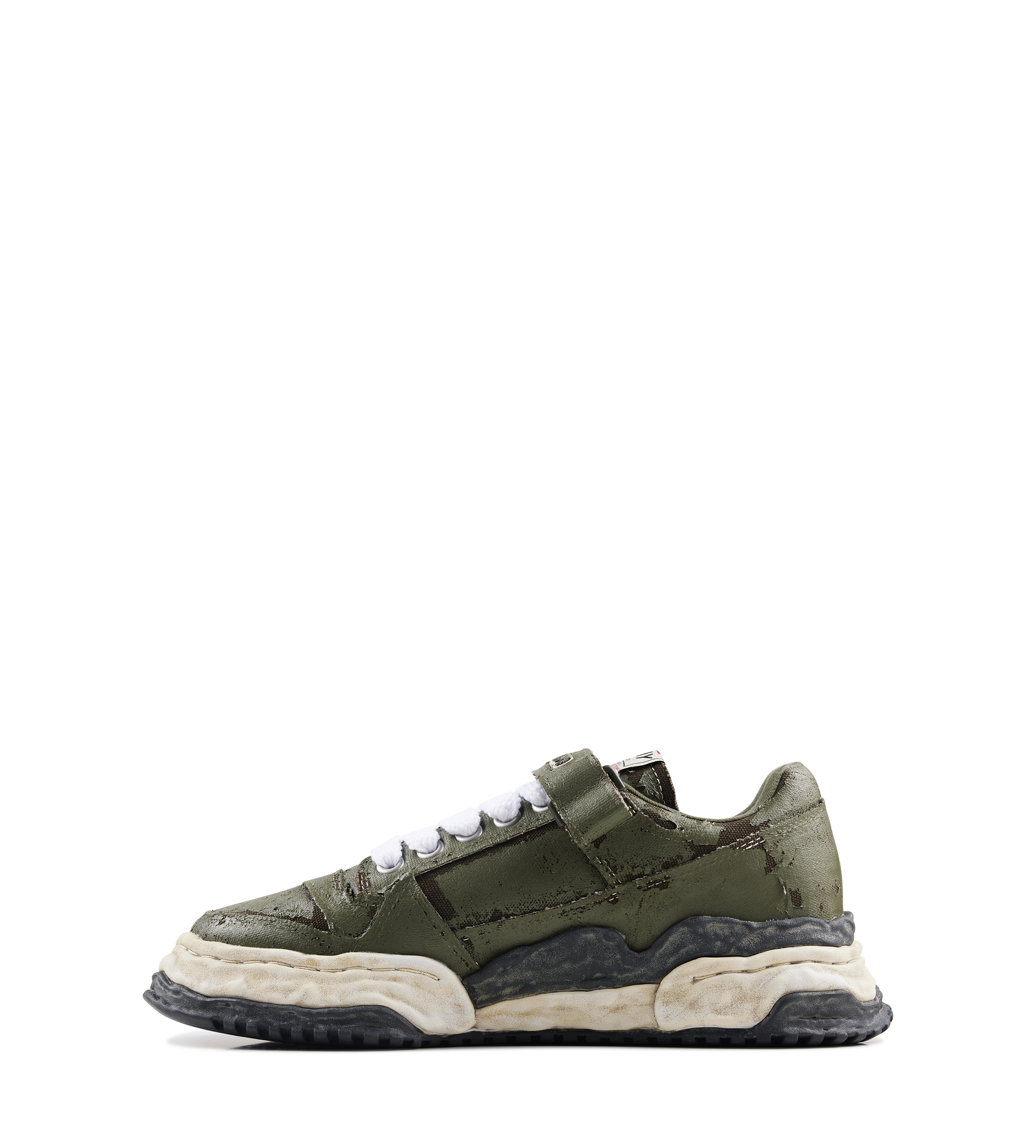 Keith Vintage Leather Low Top Sneaker Khaki