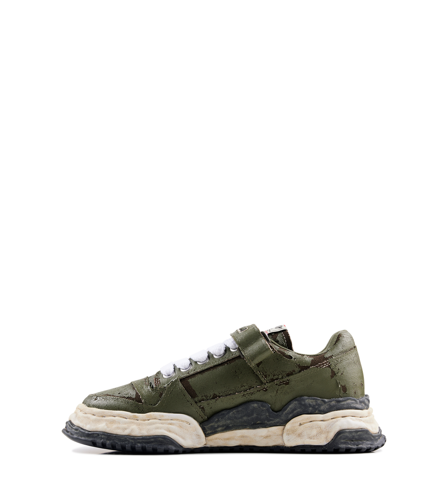 Keith Vintage Leather Low Top Sneaker Khaki