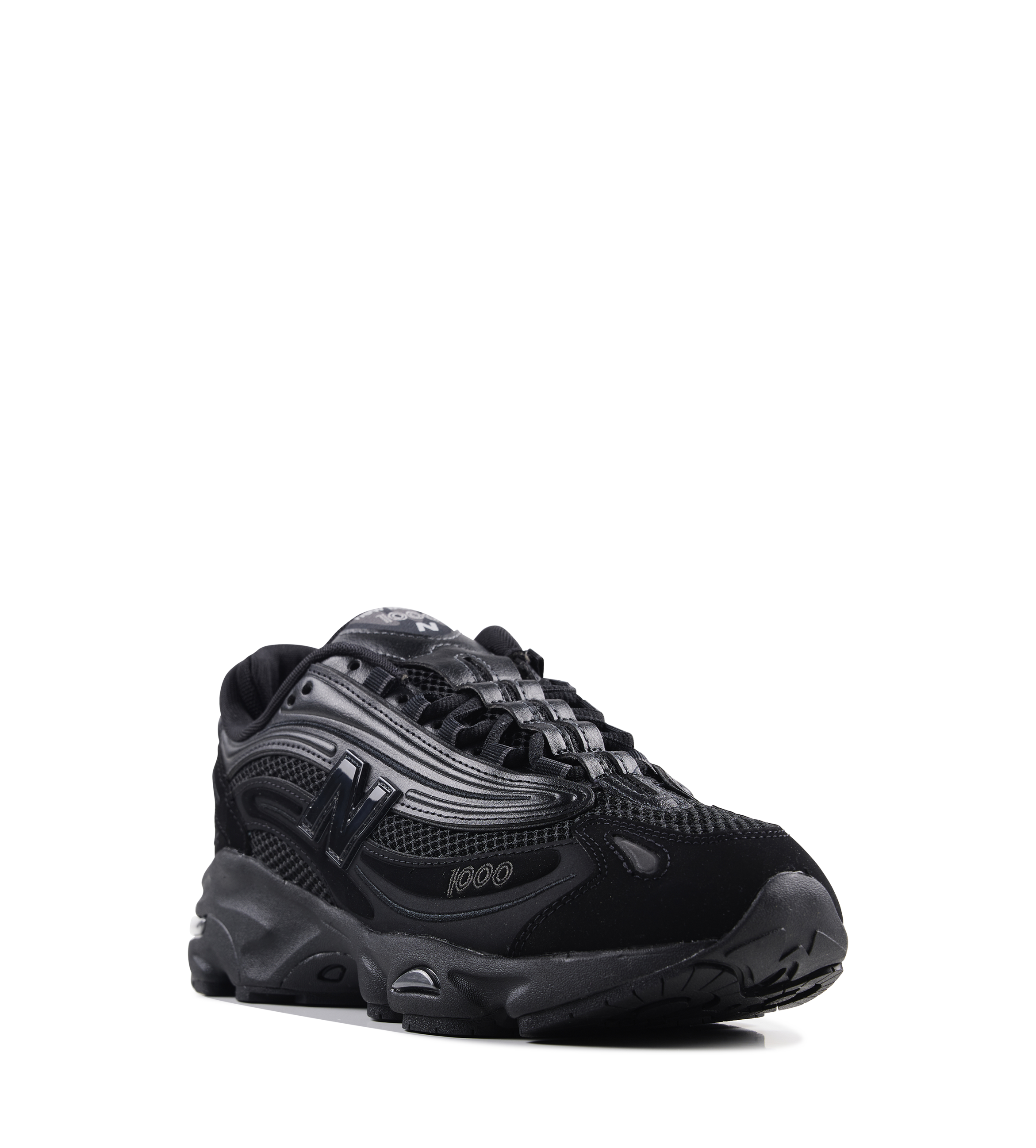1000 Sneakers in Black / Black