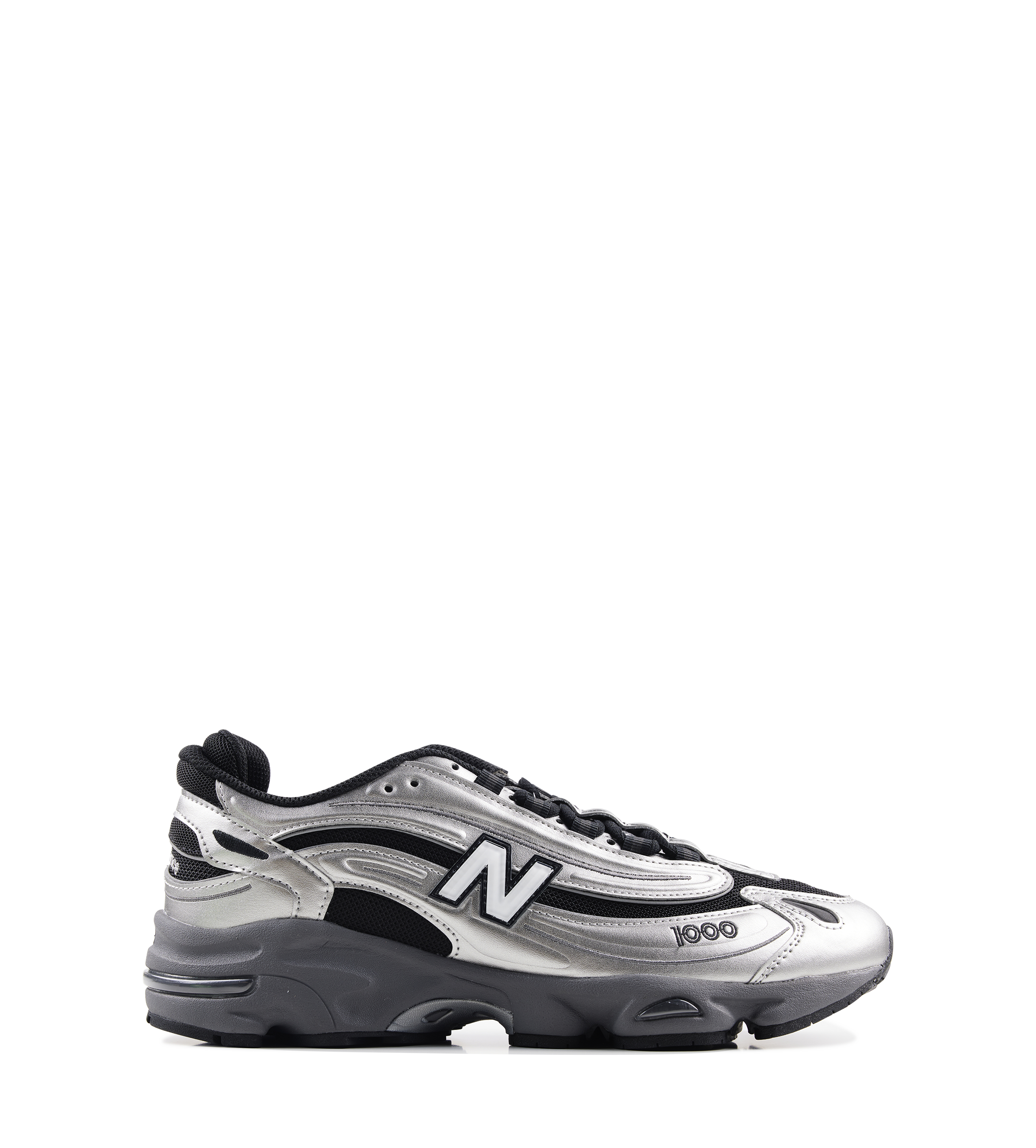1000 Sneakers in Silver / Green