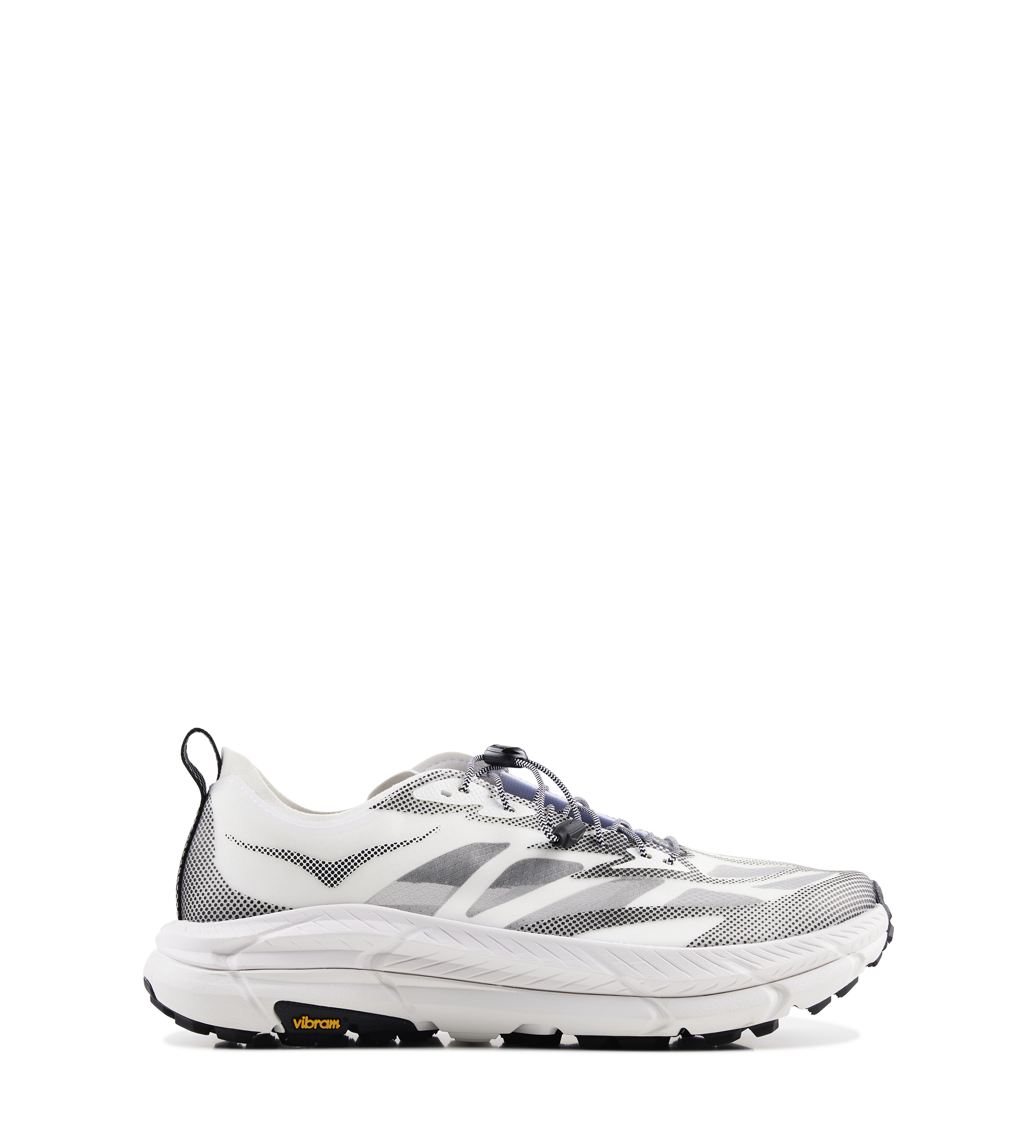 Hoka Mafate Speed 4 Sneakers in White / Black