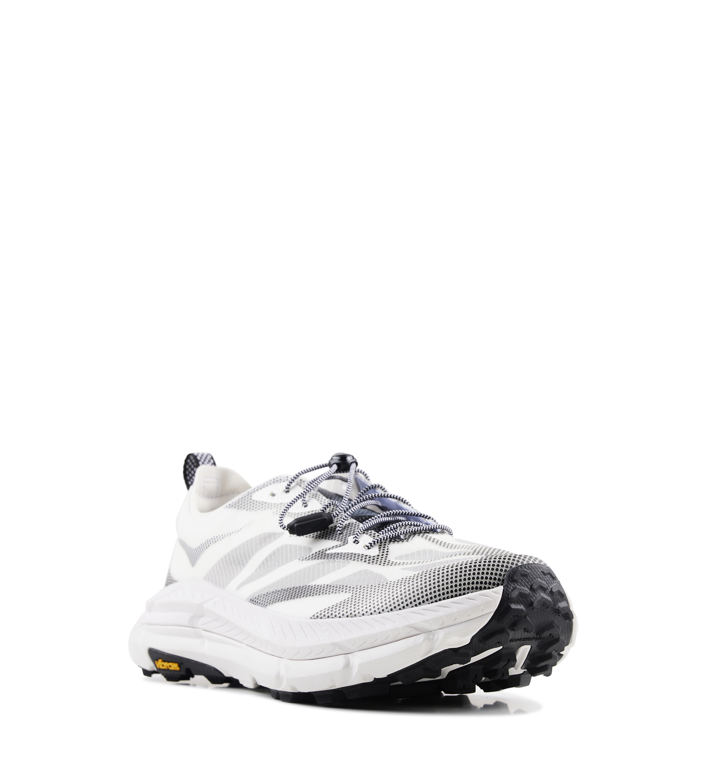 Hoka Mafate Speed 4 Sneakers in White / Black