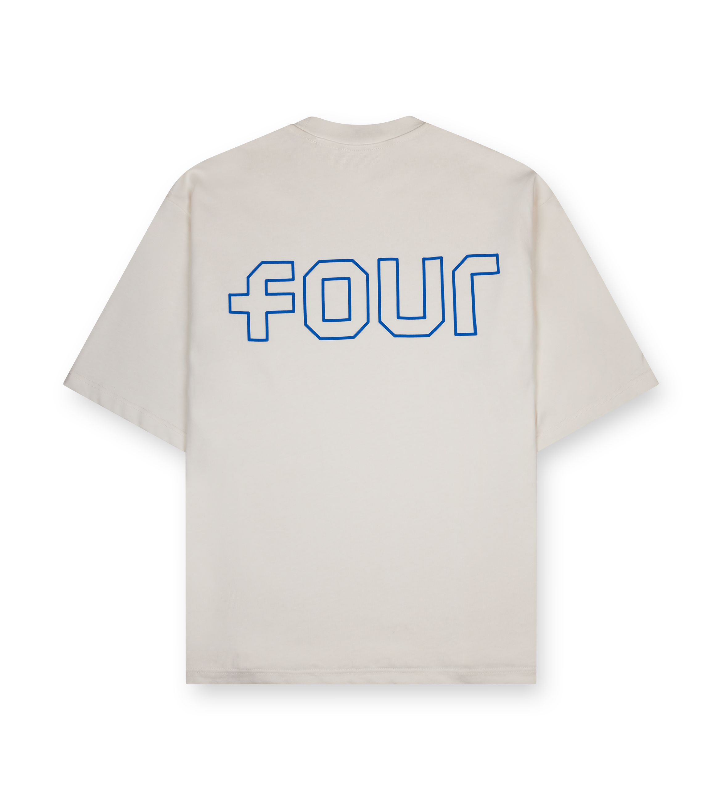 Outline Boxy fit T-shirt Cannoli/ Princess Blue