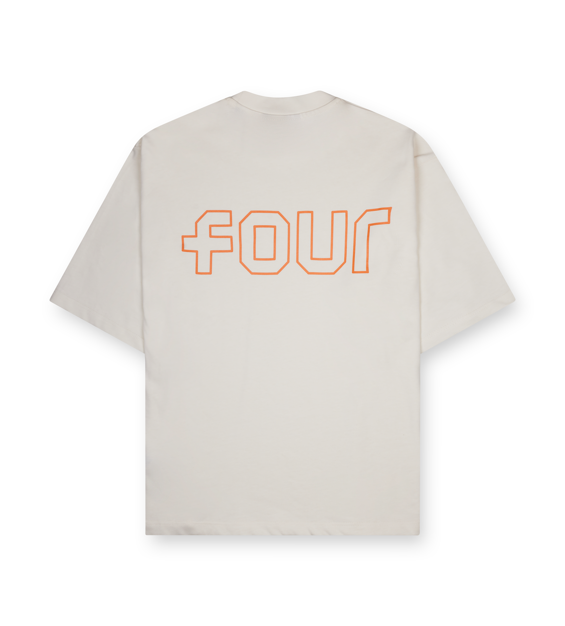 Outline Boxy fit T-shirt Cannoli/ Dusty Orange