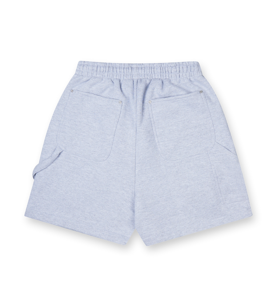 River Rats Double Knee Shorts Light Gray Marl